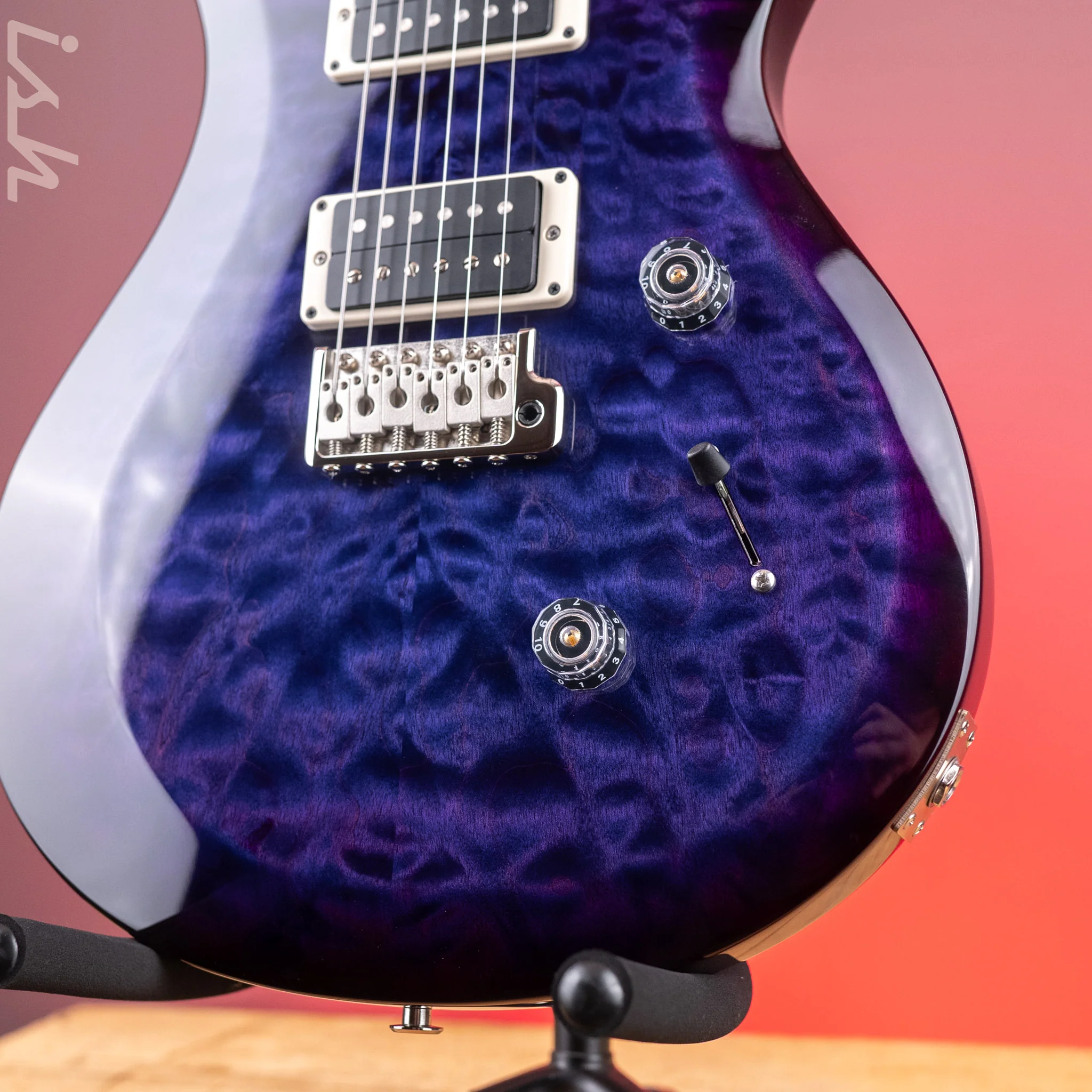PRS S2 Custom 24 Quilt Purple w/ Wrap Burst - Image 4