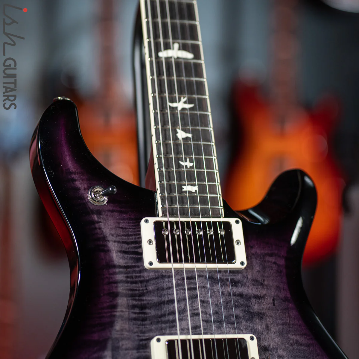 PRS S2 McCarty 594 Charcoal Purple Smokewrap Burst Custom Color - Image 5