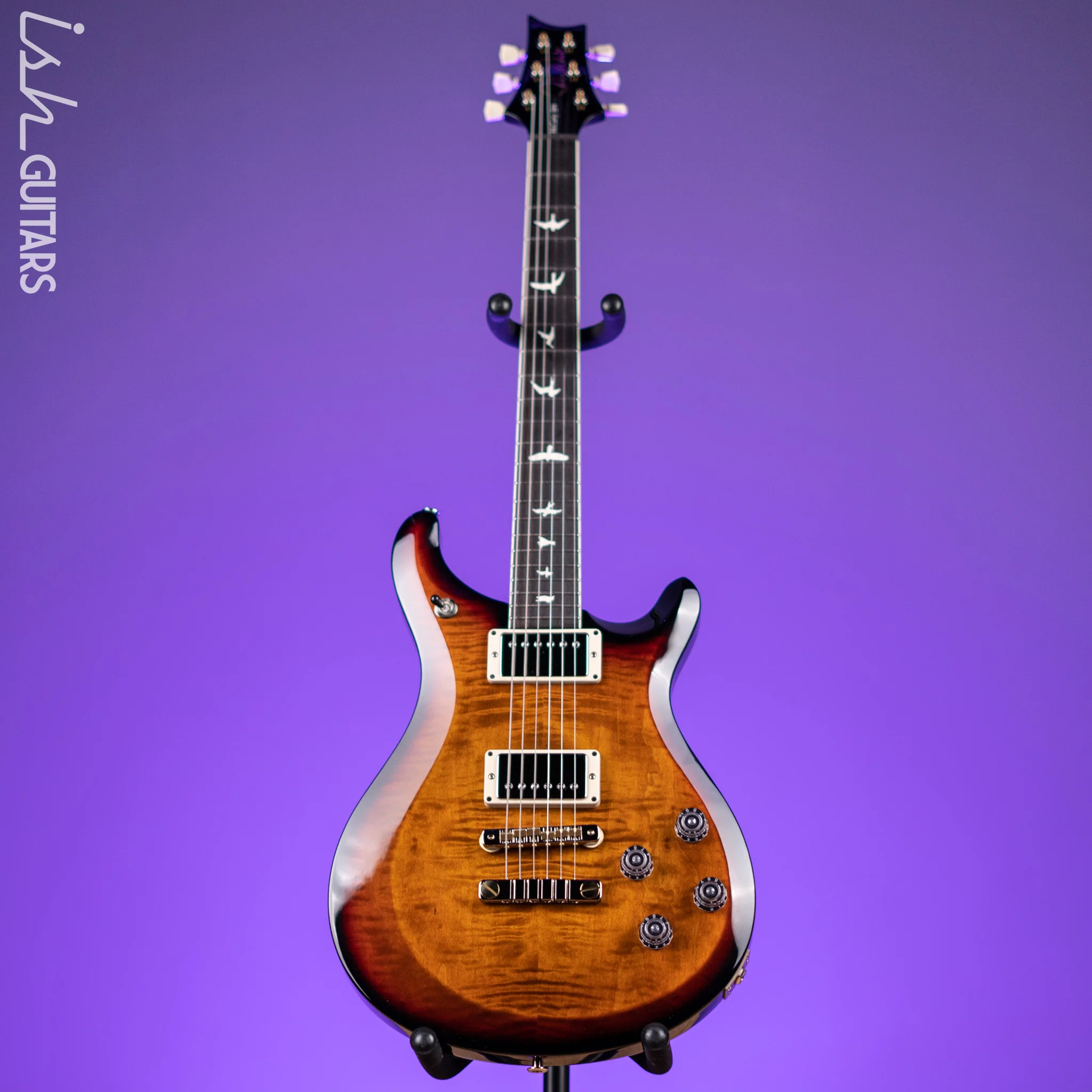 PRS S2 McCarty 594 Electric Guitar Amber w/ Black Wrap Burst - Image 2