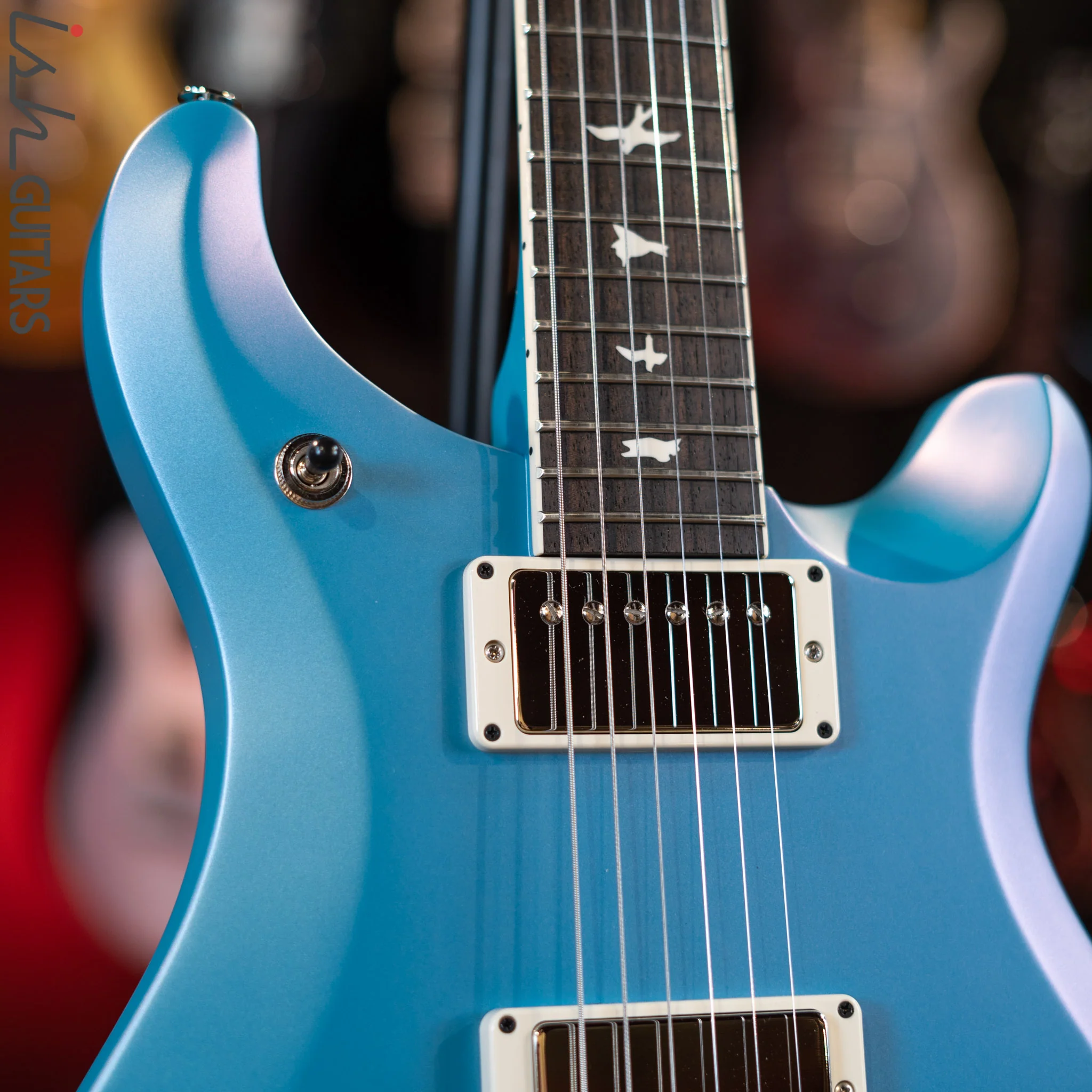 PRS S2 McCarty 594 Electric Guitar Metallic Blue Satin - Image 5