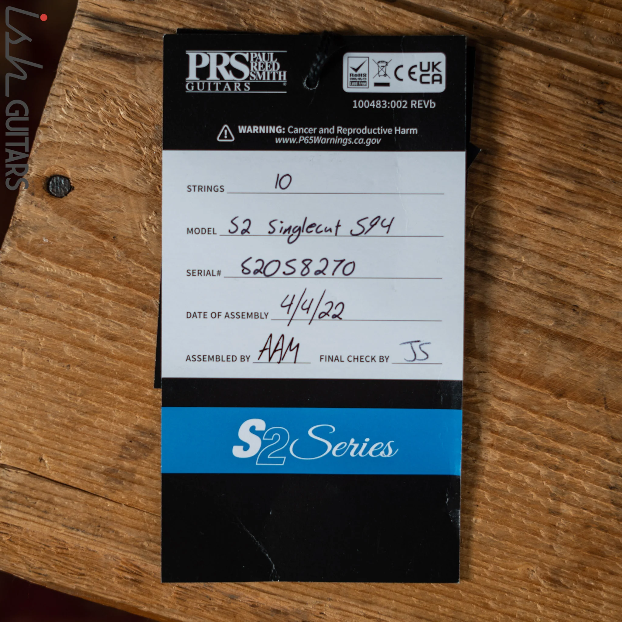 PRS S2 McCarty 594 Singlecut Metallic Purple w/ Black Burst Satin Demo - Image 13