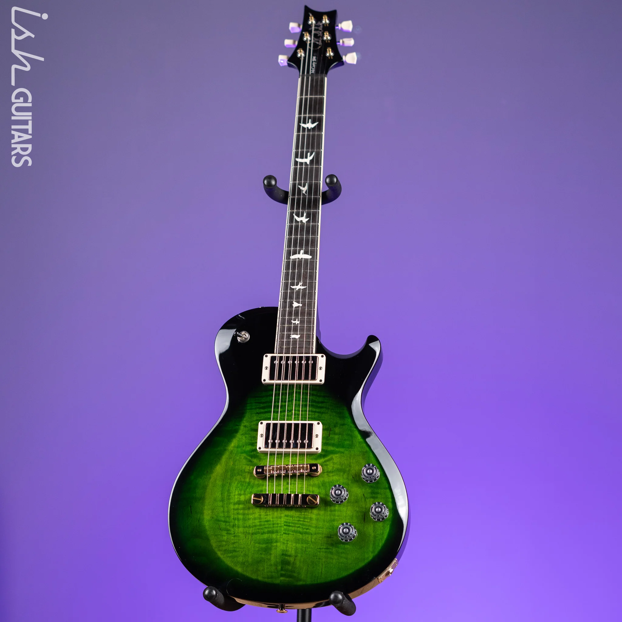 PRS S2 McCarty Singlecut 594 Electric Guitar Emerald Green Black Wrap Demo - Image 2