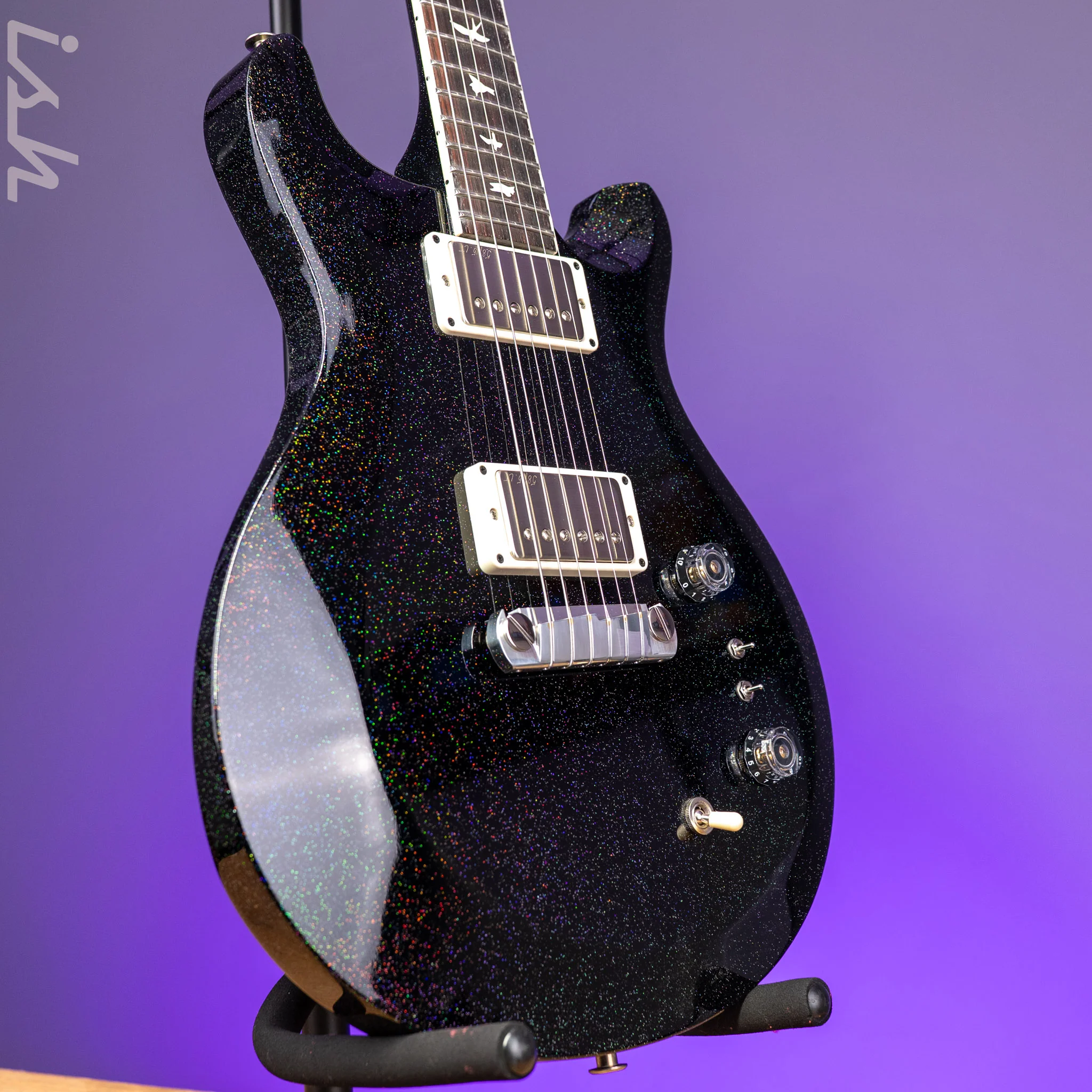 PRS S2 Mira 594 Black Rainbow Holoflake - Image 3
