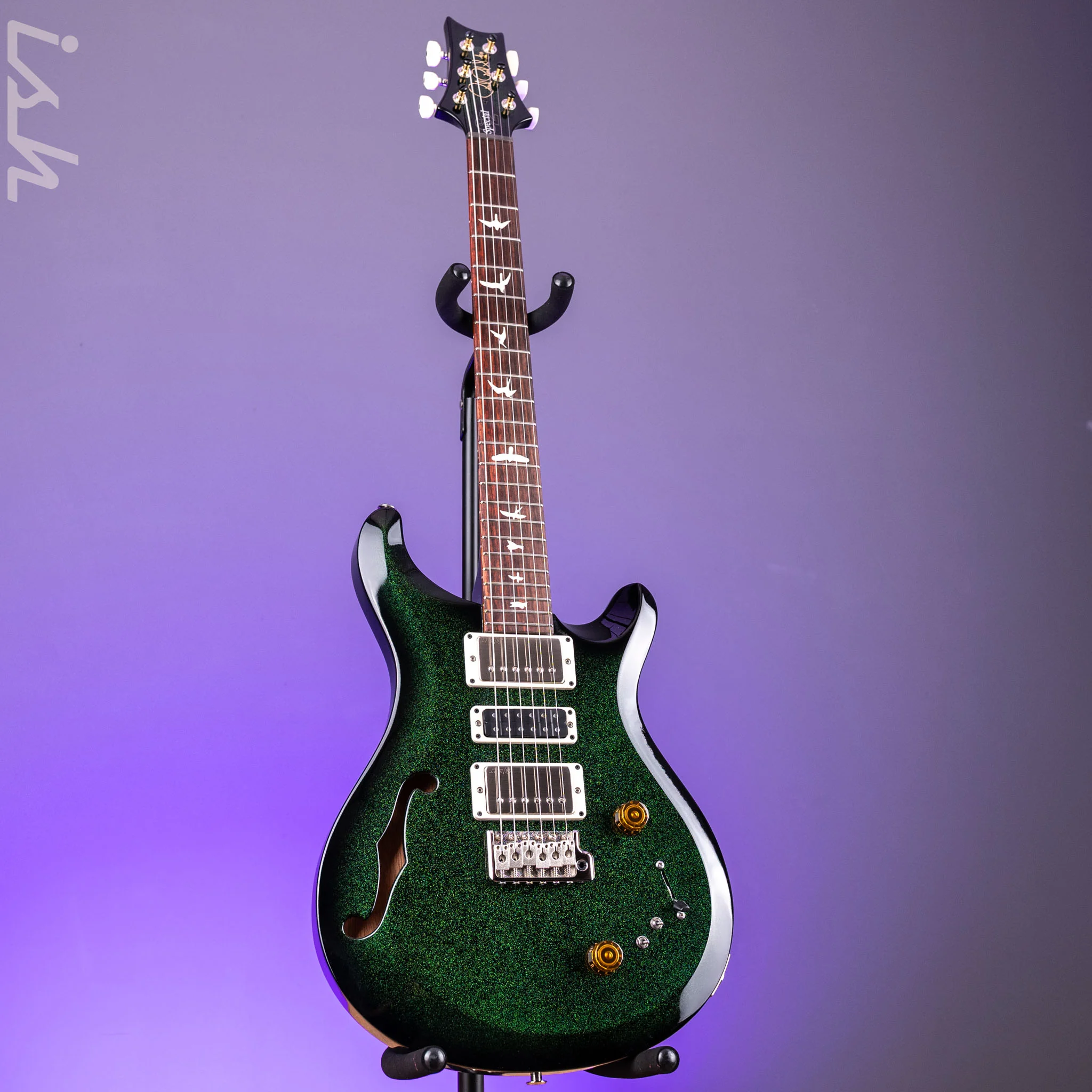 PRS S2 Special Semi-Hollow Green Sparkle Smokeburst Custom Color - Image 2