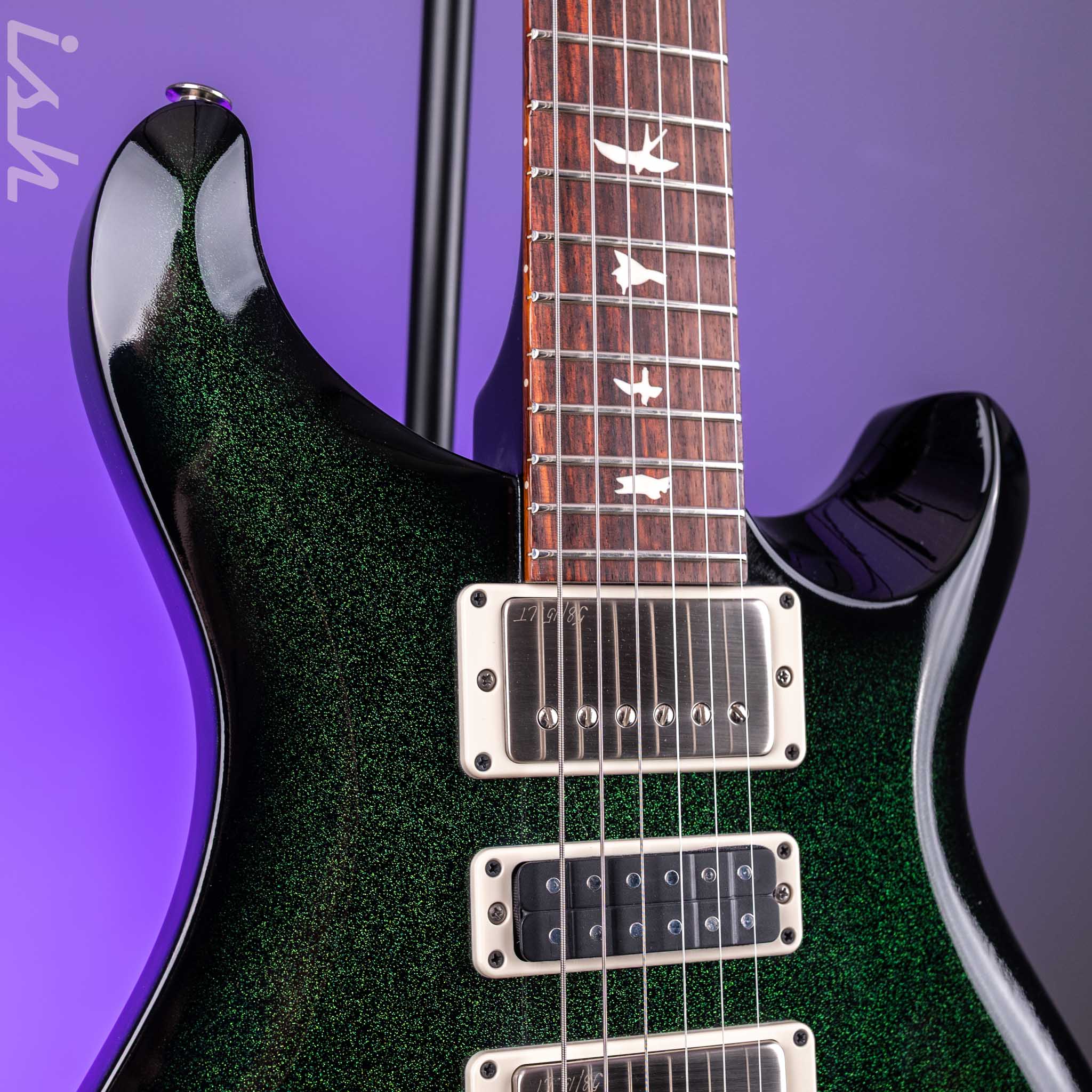 PRS S2 Special Semi-Hollow Green Sparkle Smokeburst Custom Color - Image 3