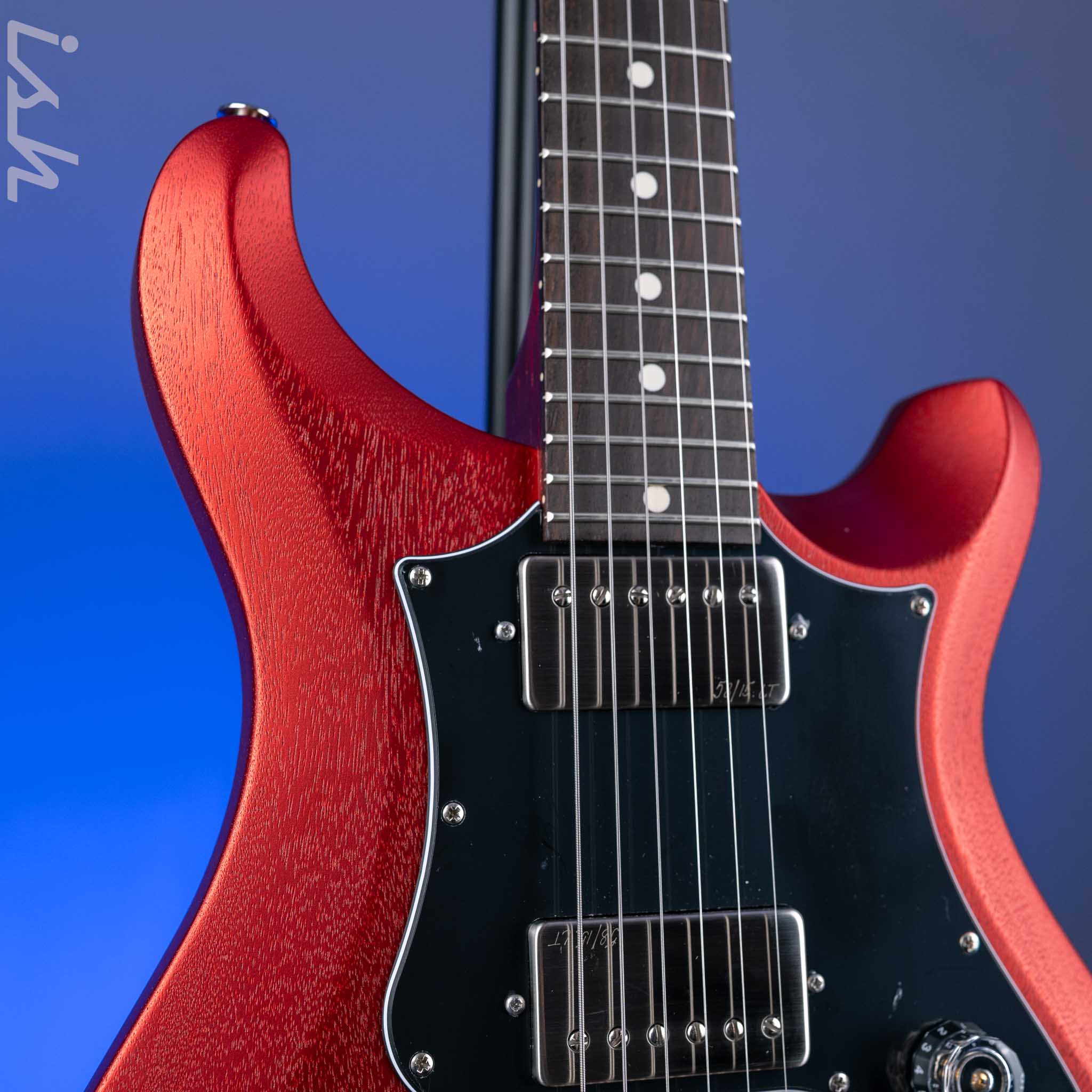 PRS S2 Standard 24 Electric Guitar Satin Red - East Indian Rosewood Fretboard - Image 3