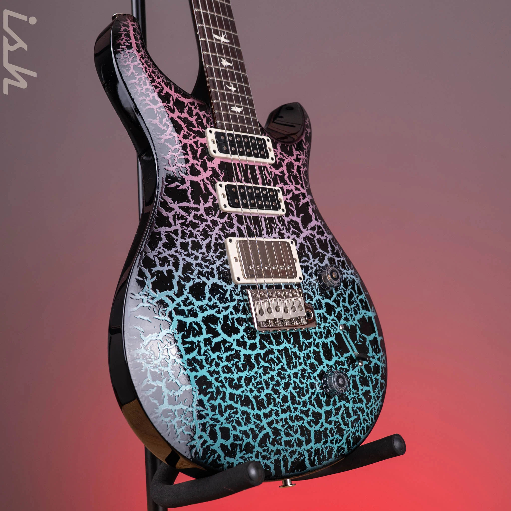 PRS S2 Studio Sprayer's Choice Miami Fade Black Crackle - Image 3