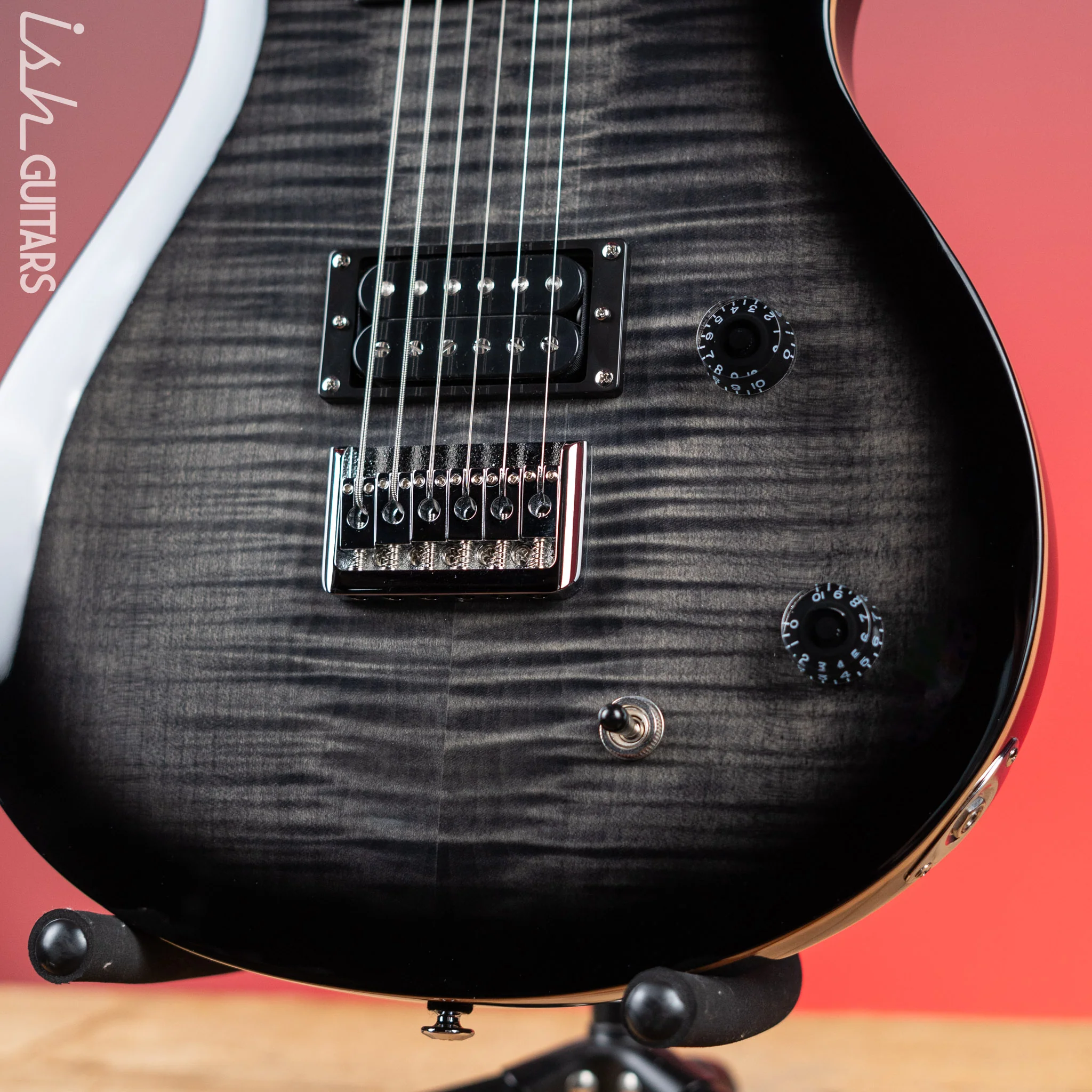 PRS SE 277 Baritone Electric Guitar Charcoal Burst - Image 4