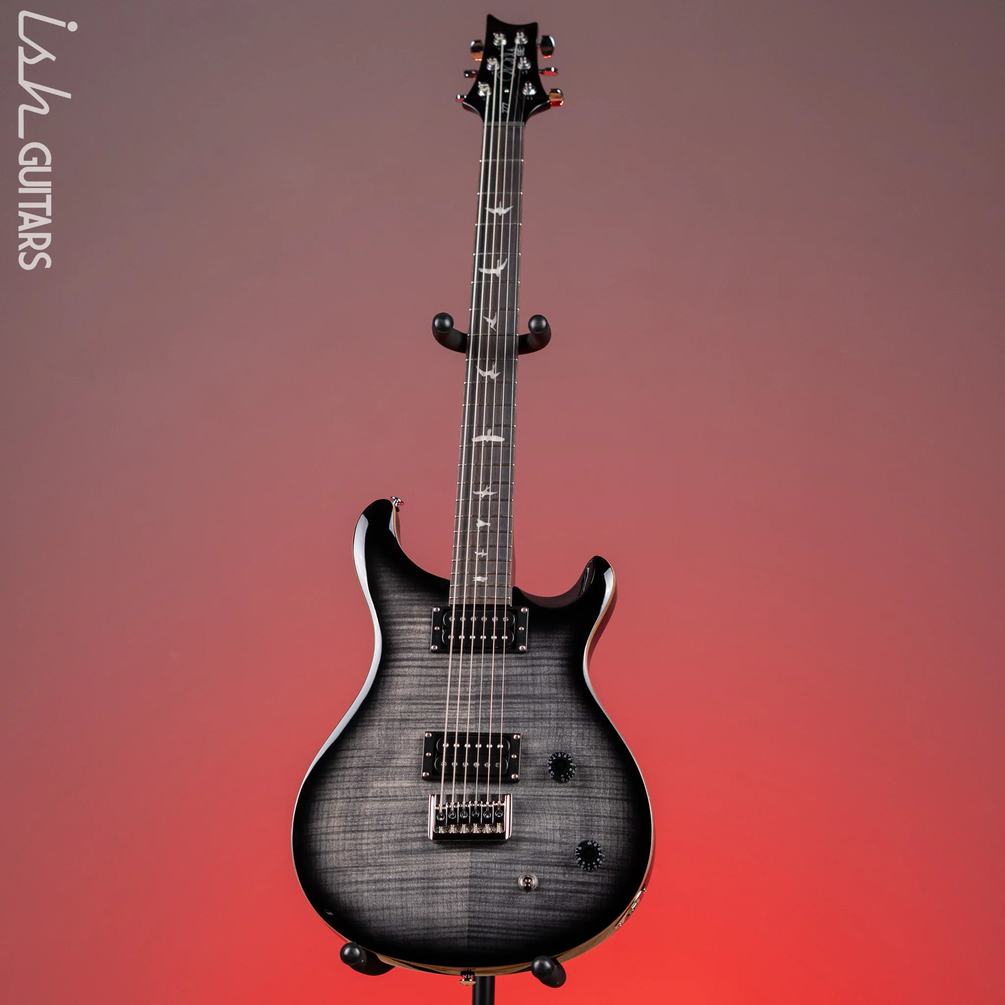 PRS SE 277 Baritone Electric Guitar Charcoal Burst - Image 2