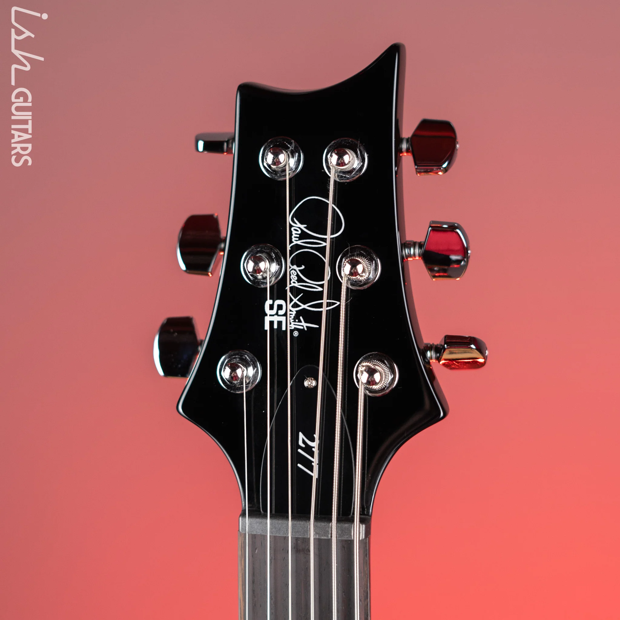 PRS SE 277 Baritone Left Handed Electric Guitar Charcoal Burst - Image 5