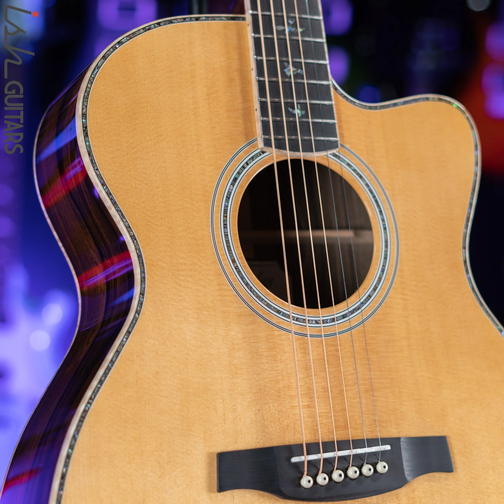 PRS SE A60E Angelus Acoustic Electric Guitar Ziricote - Image 4