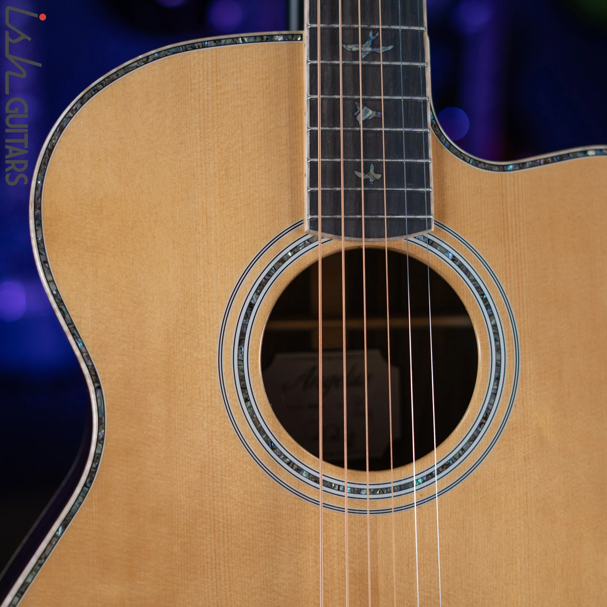 PRS SE A60E Angelus Acoustic Electric Guitar Ziricote - Image 4