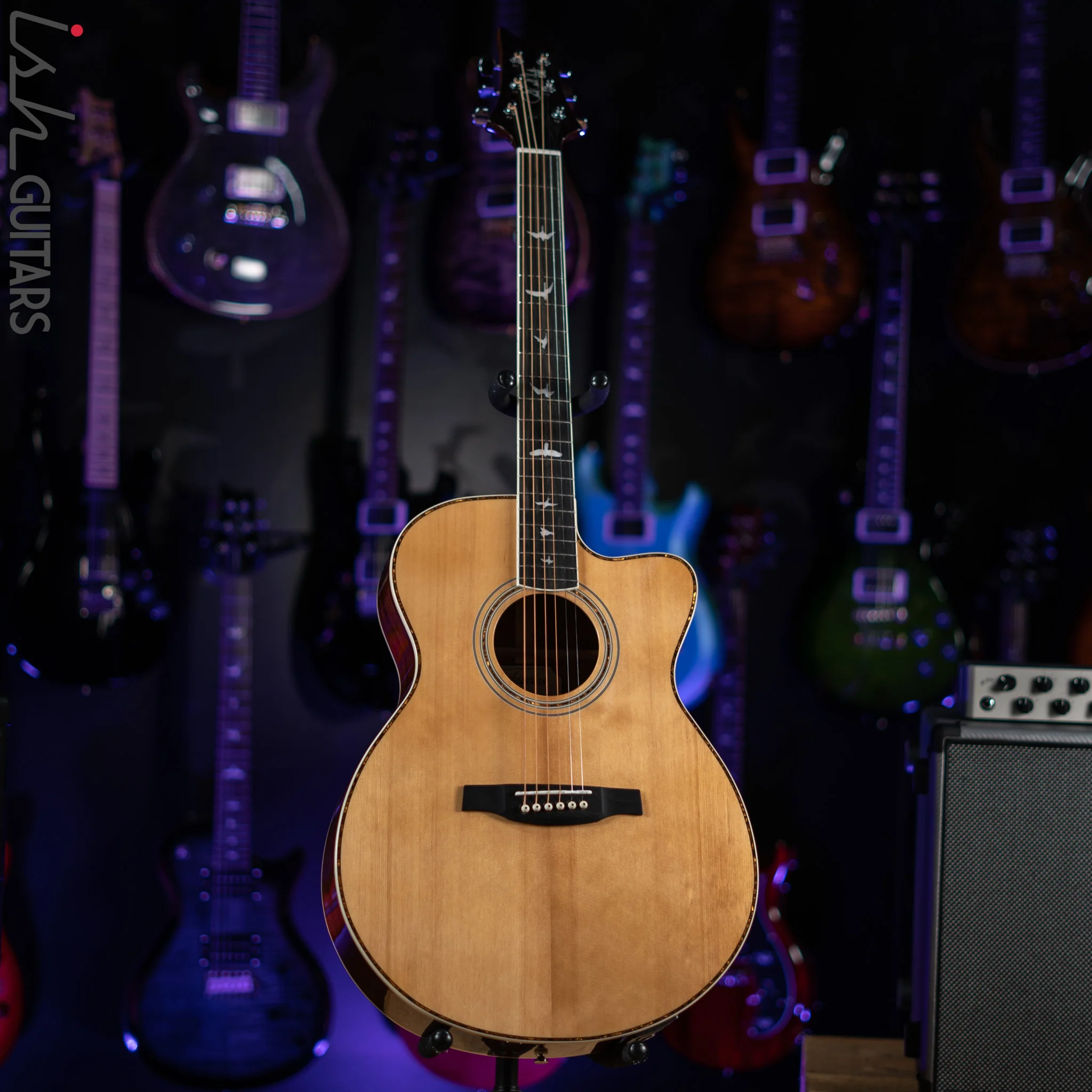 PRS SE Angelus A40E Acoustic Electric Guitar Natural Demo - Image 3