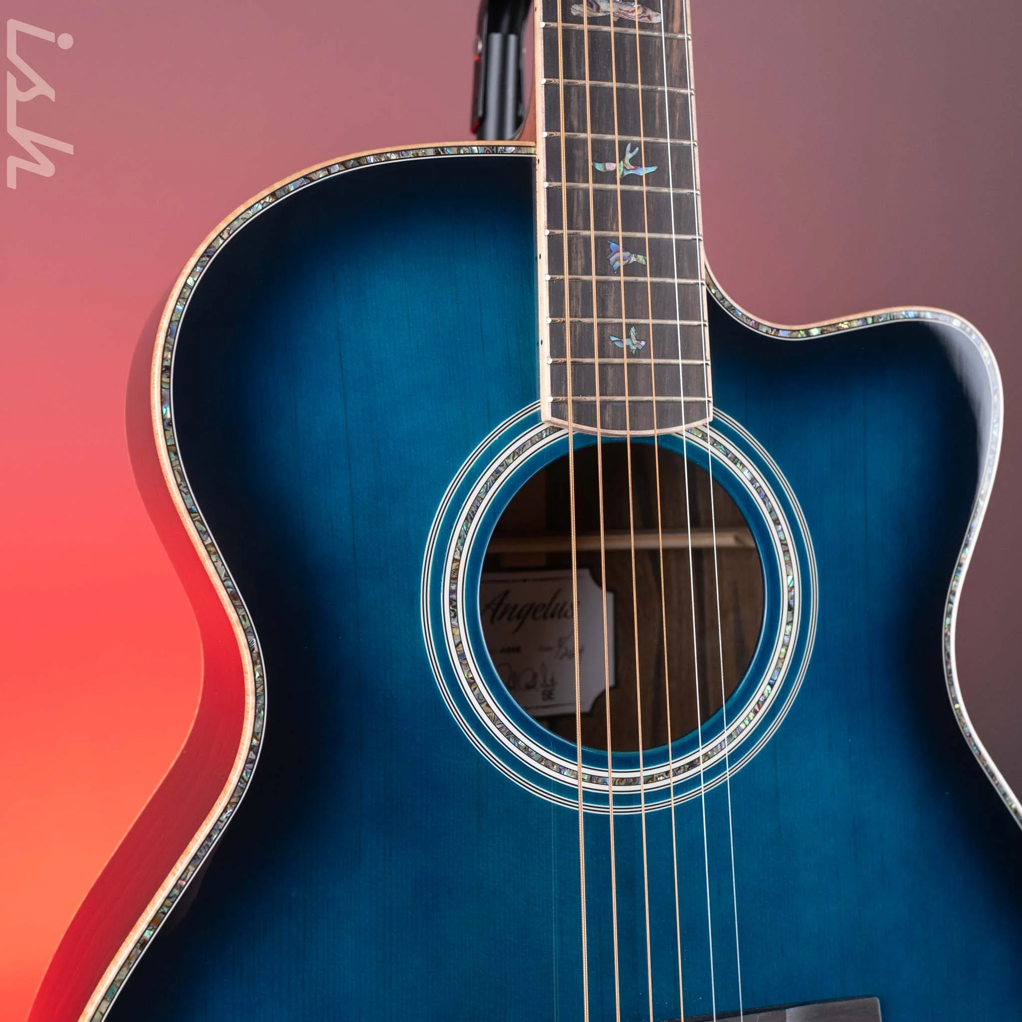 PRS SE Angelus A60E Acoustic-Electric Guitar Cobalt Blue Burst *2025 Release!* - Image 3