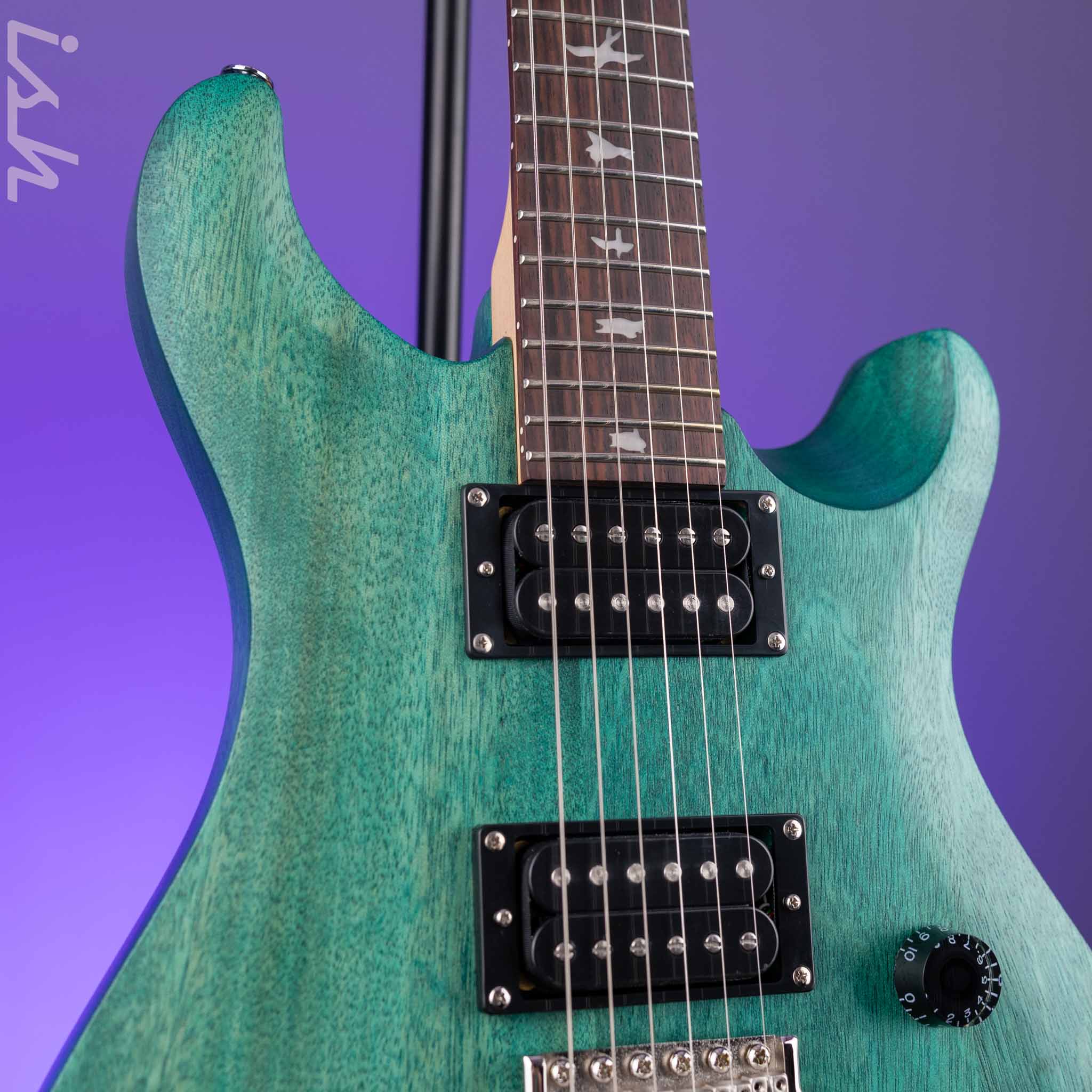 PRS SE CE 24 Standard Satin Electric Guitar Turquoise Demo - Image 3