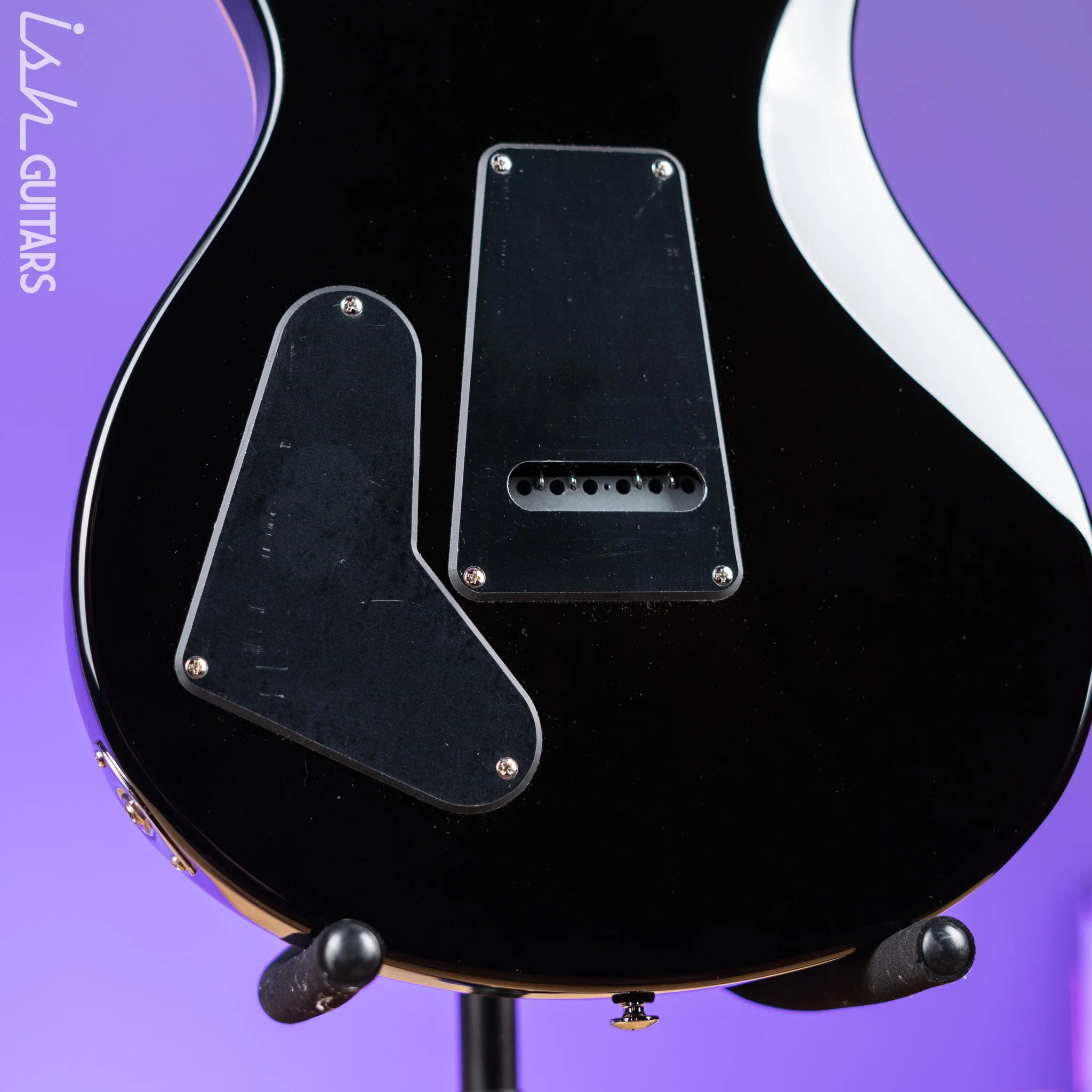 PRS SE Custom 22 Semi-Hollow Black Gold Sunburst - Image 9