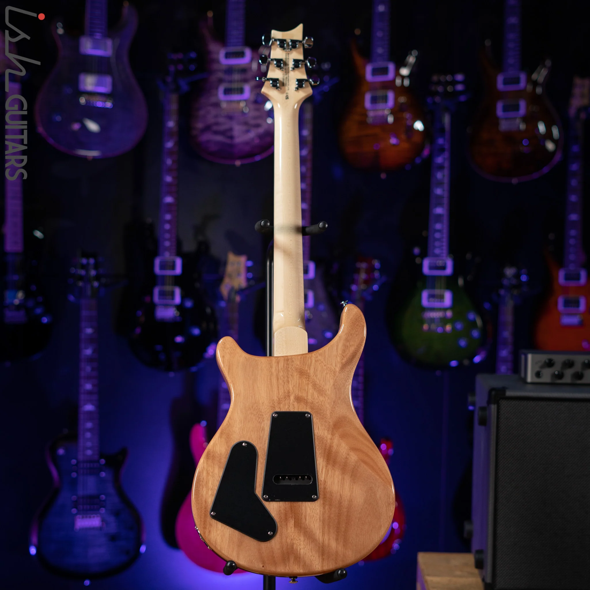 PRS SE Custom 22 Semi-Hollow Electric Guitar Santana Yellow - Image 7