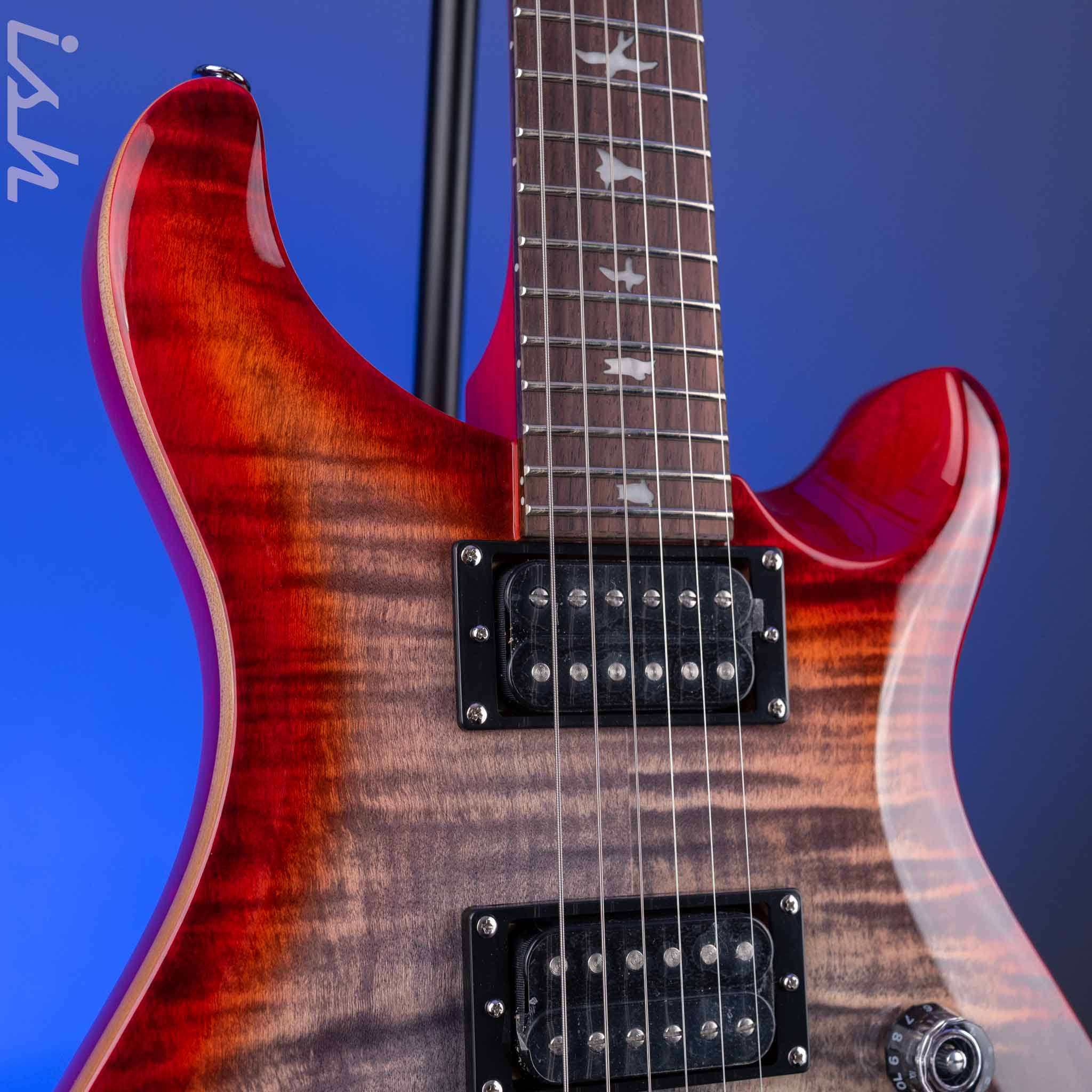 PRS SE Custom 24-08 Electric Guitar Charcoal Cherry Burst *2025 Release!* - Image 4