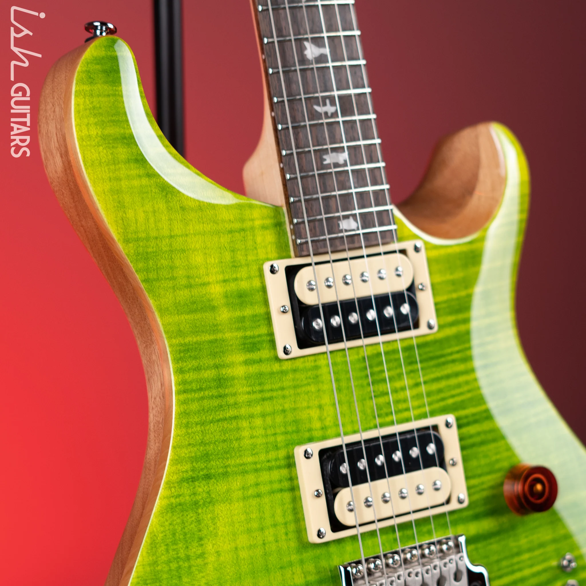 PRS SE Custom 24-08 Electric Guitar Eriza Verde - Image 3