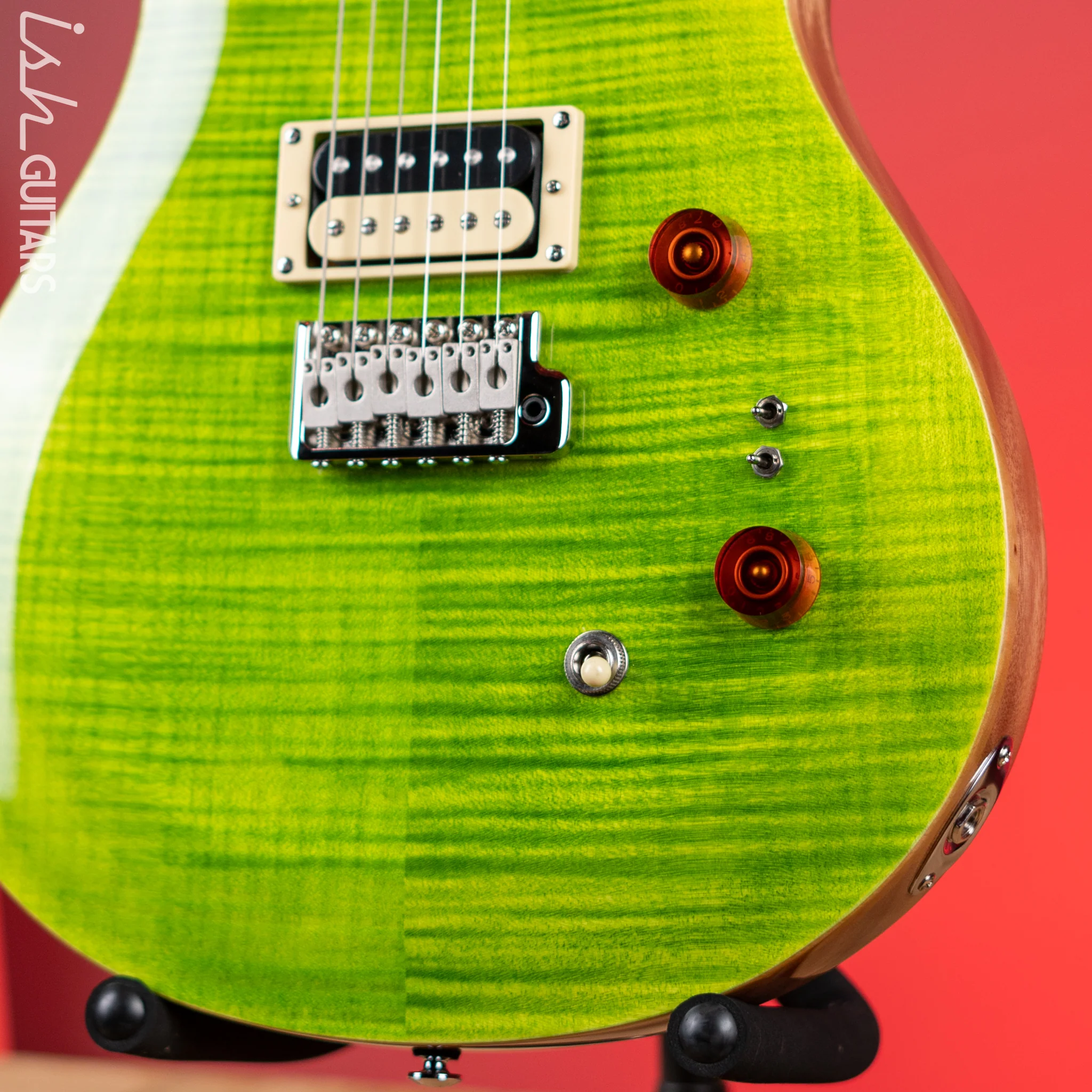 PRS SE Custom 24-08 Electric Guitar Eriza Verde - Image 4