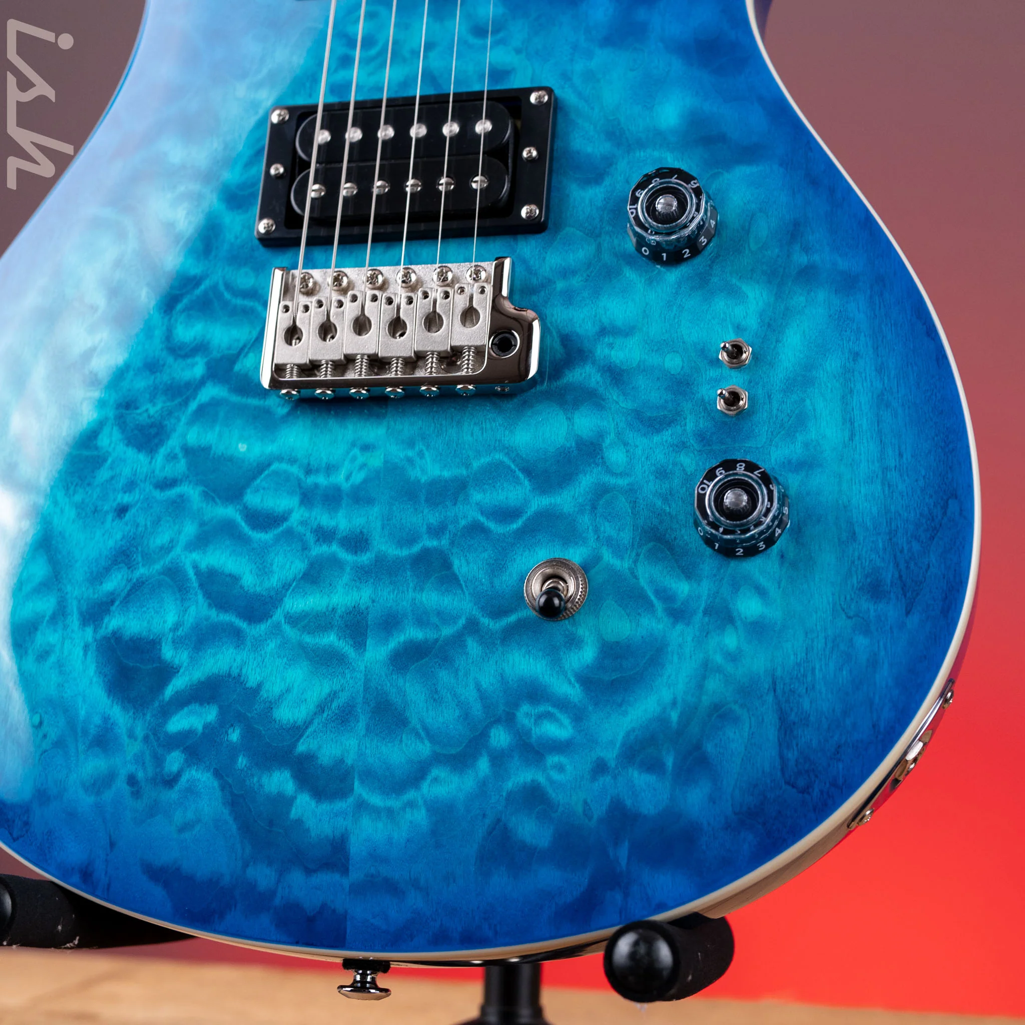 PRS SE Custom 24-08 Electric Guitar Quilt Lake Blue *2025 Release!* Demo - Image 7