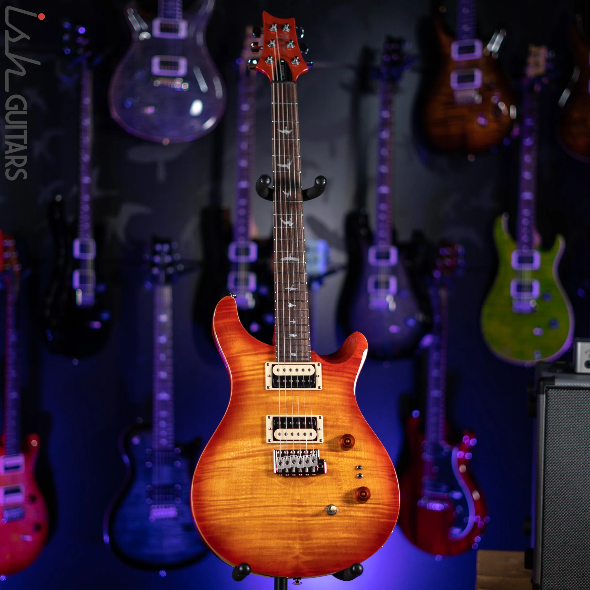 PRS SE Custom 24-08 Electric Guitar Vintage Sunburst - Image 2