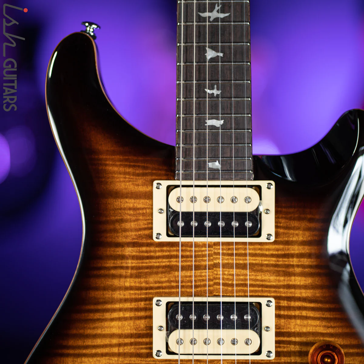 PRS SE Custom 24 Black Gold Sunburst - Image 3