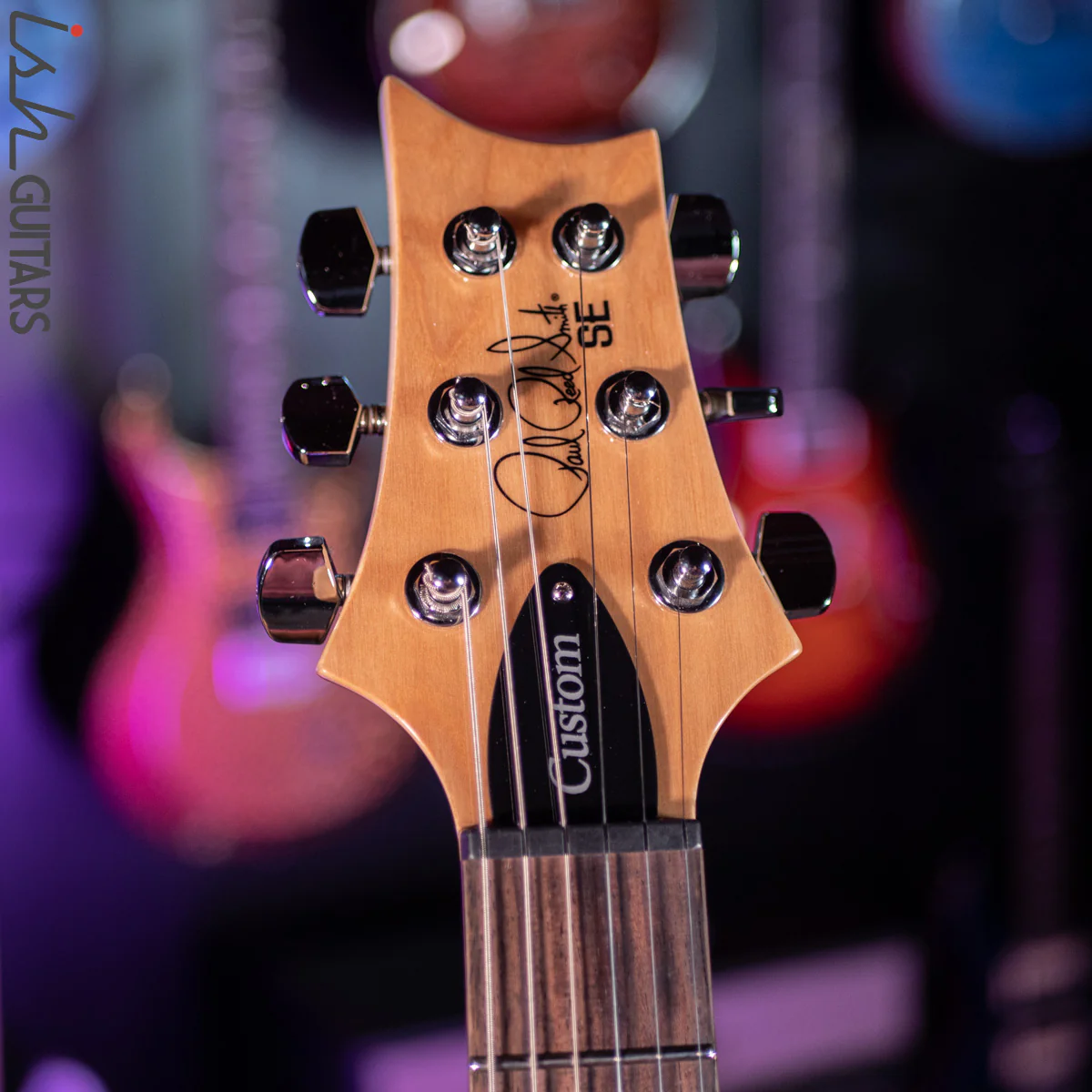 PRS SE Custom 24 Bonnie Pink Natural Back - Image 6