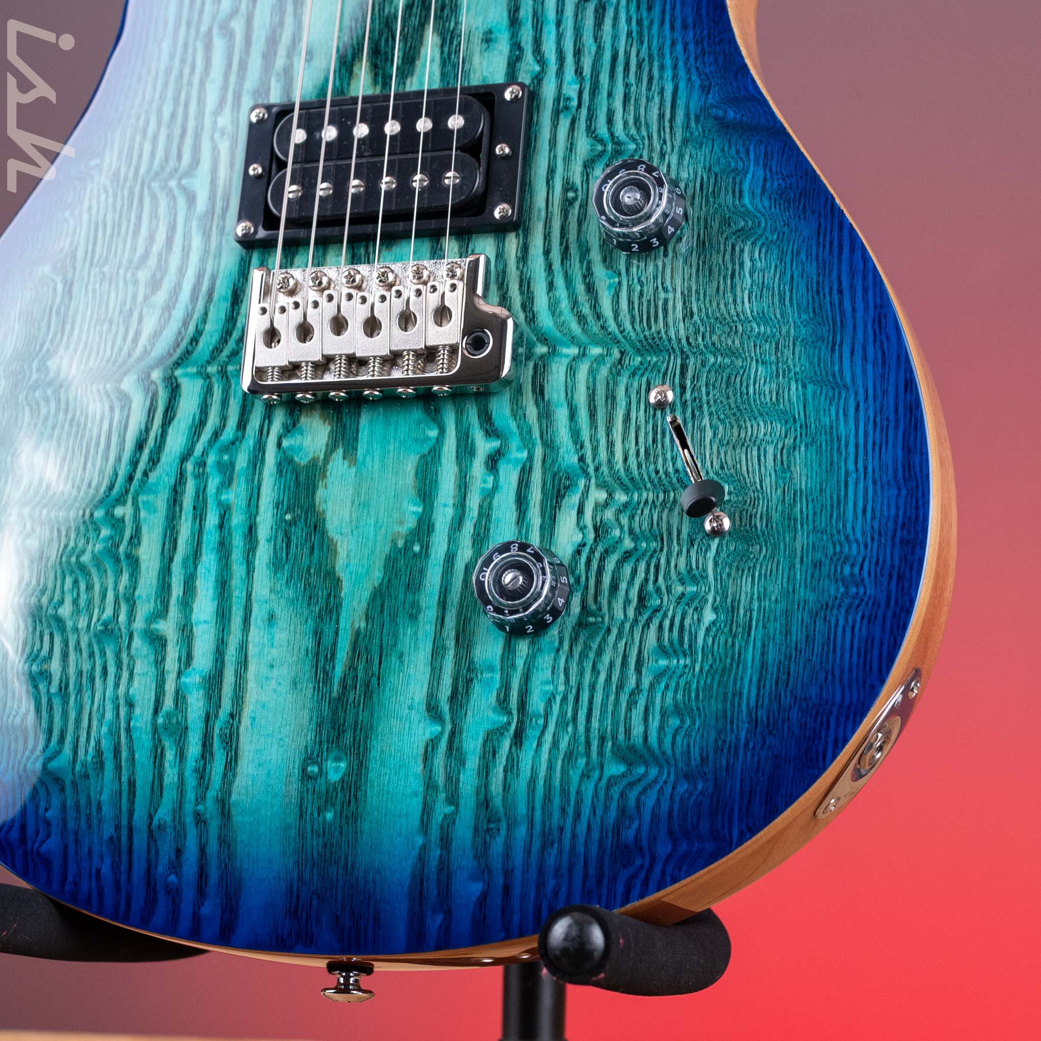 PRS SE Custom 24 Burled Ash Limited Edition Lake Blue - Image 5