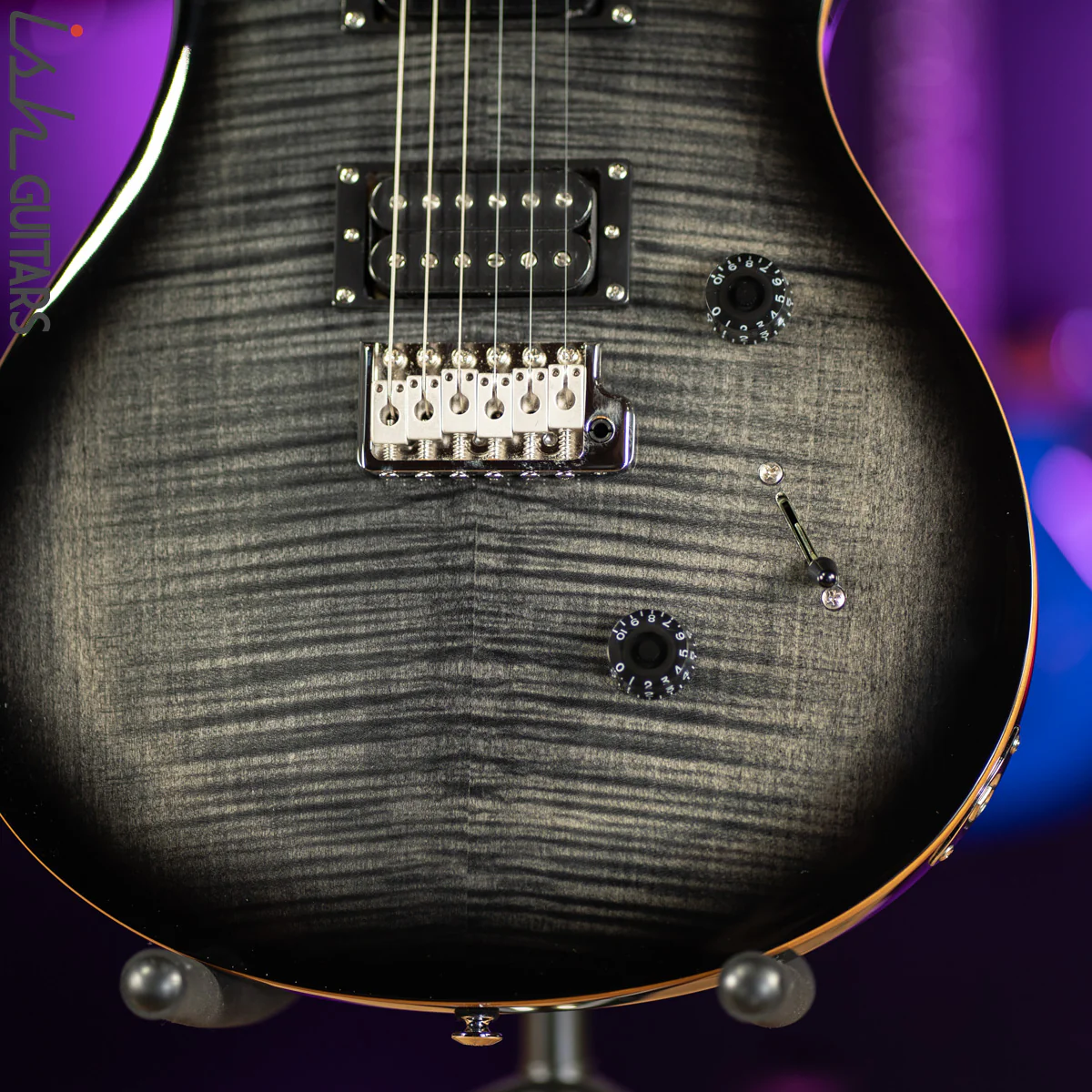 PRS SE Custom 24 Charcoal Burst - Image 4
