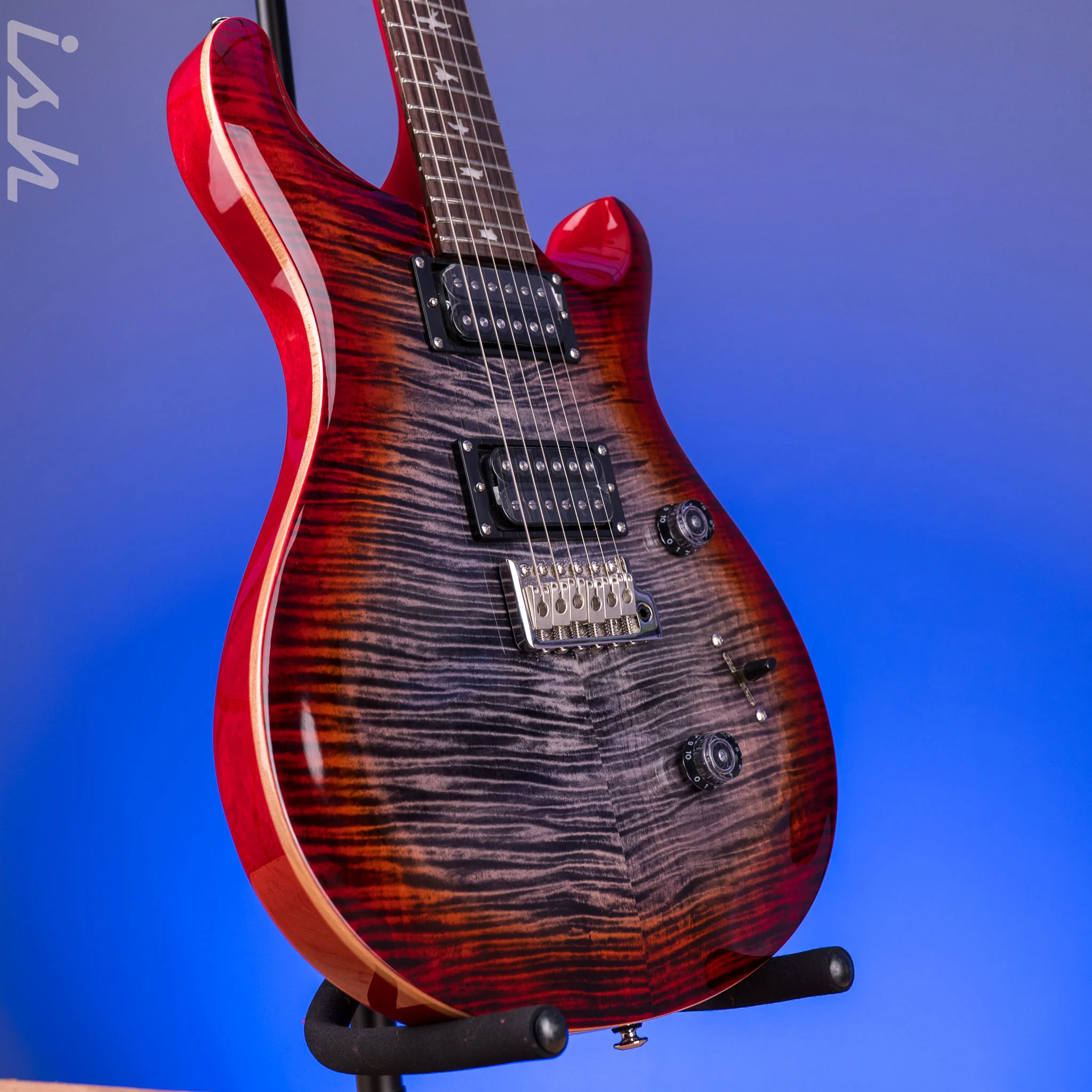PRS SE Custom 24 Charcoal Cherry Burst - Image 3
