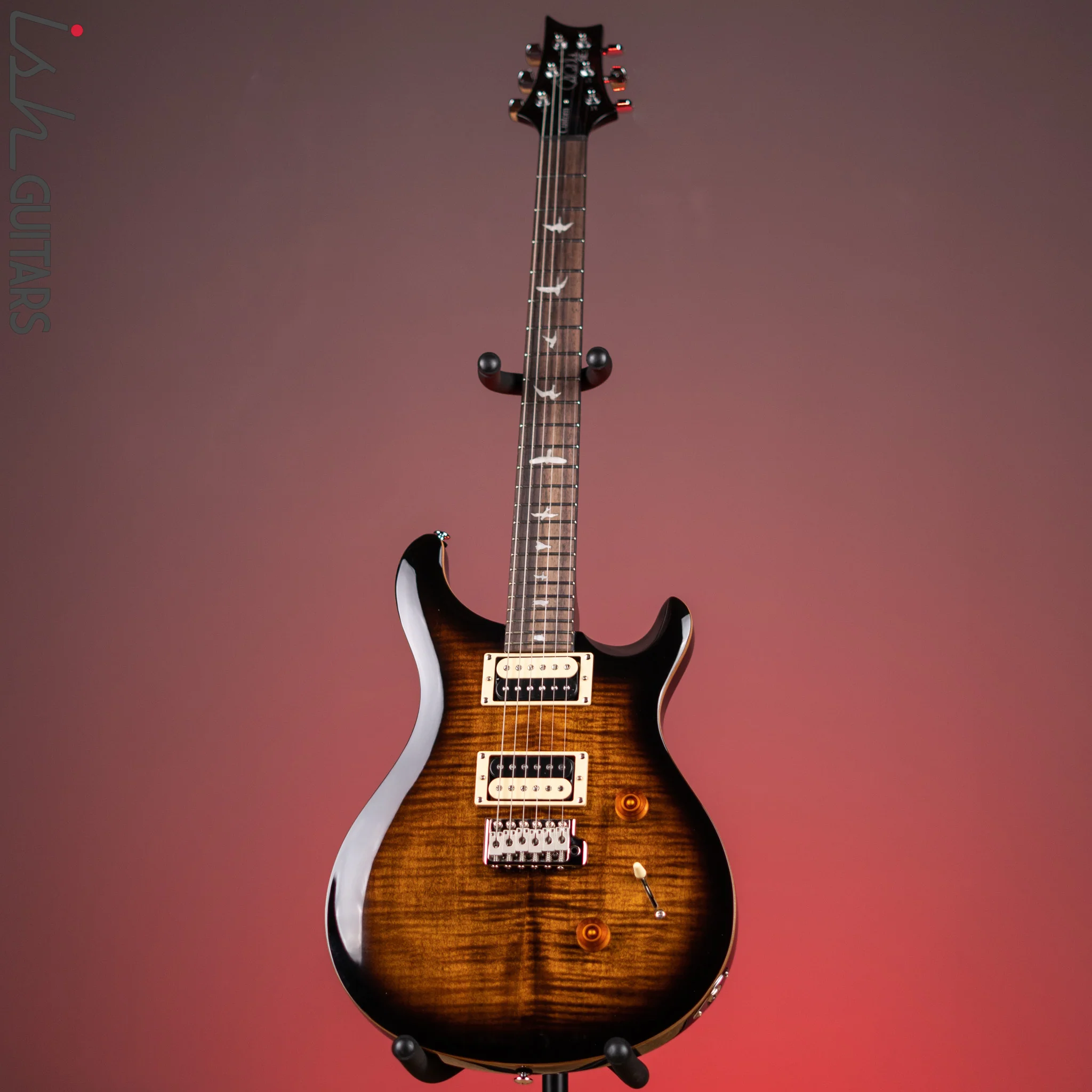 PRS SE Custom 24 Electric Guitar Black Gold - Image 2