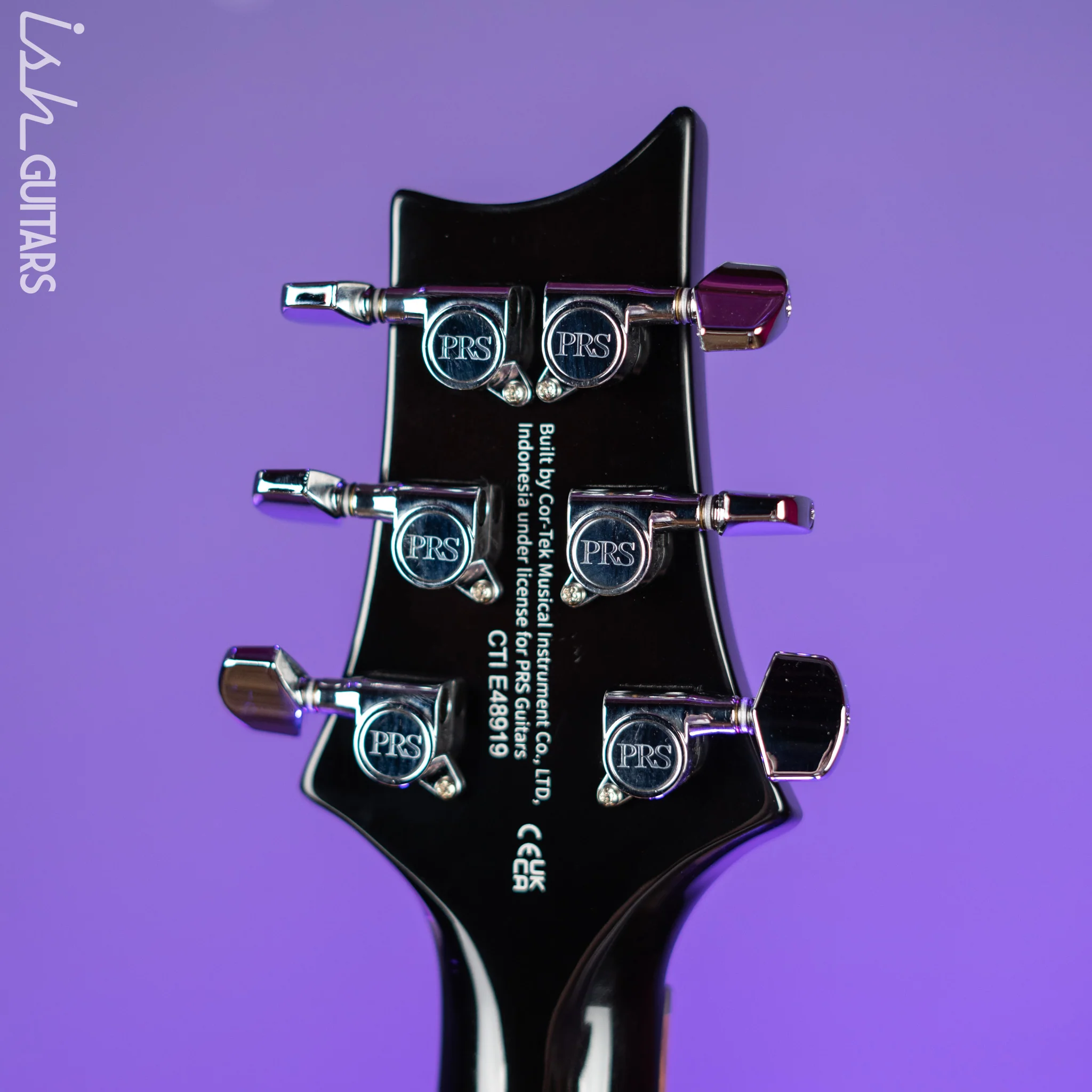 PRS SE Custom 24 Electric Guitar Black Gold - Image 10