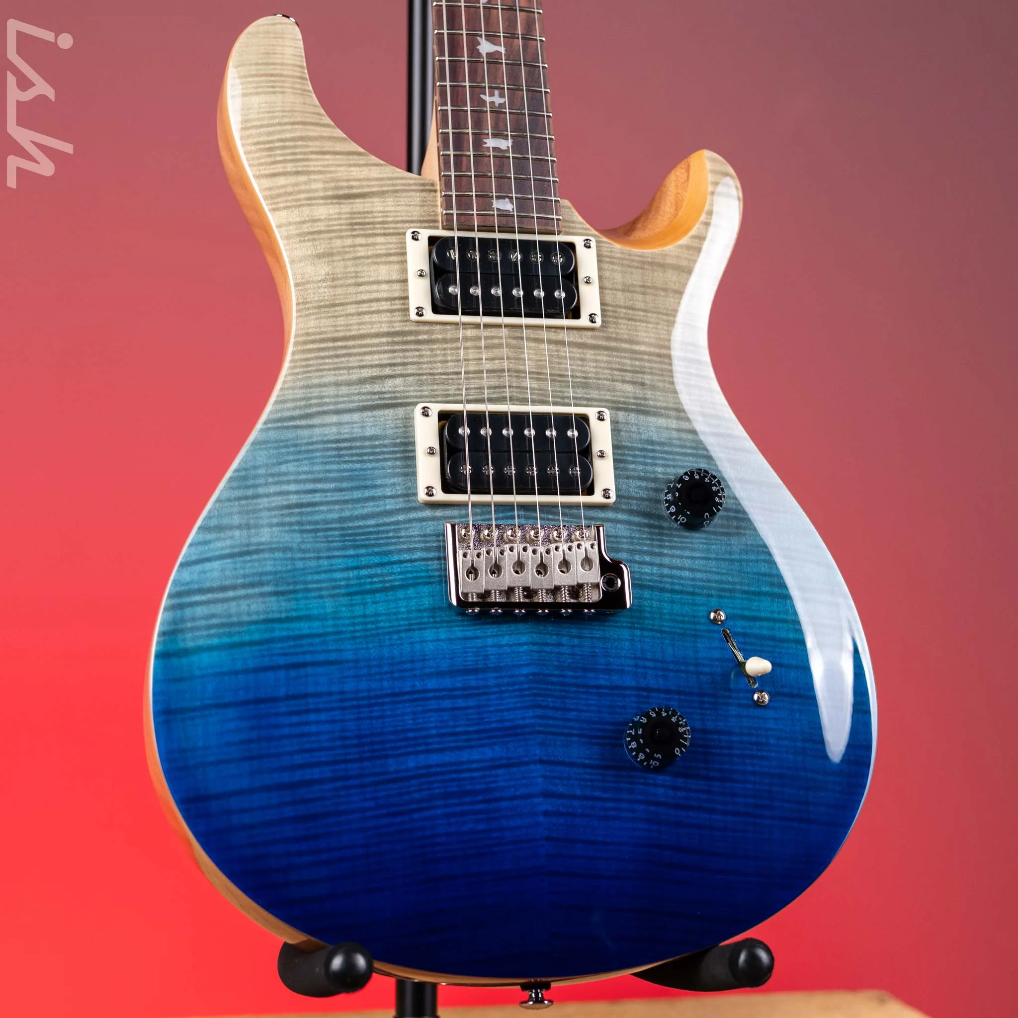 PRS SE Custom 24 Electric Guitar Blue Fade Demo
