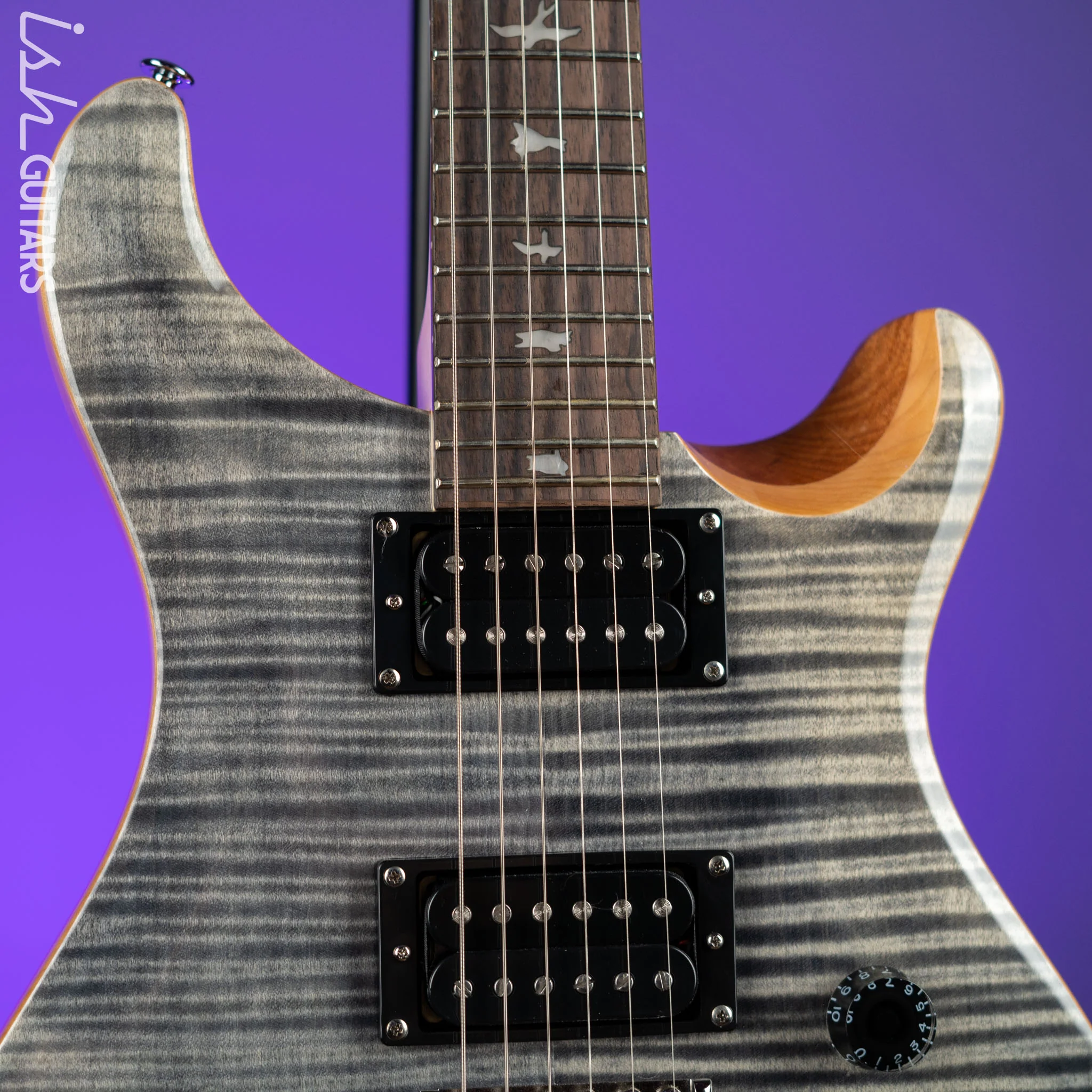 PRS SE Custom 24 Electric Guitar Charcoal - Image 2