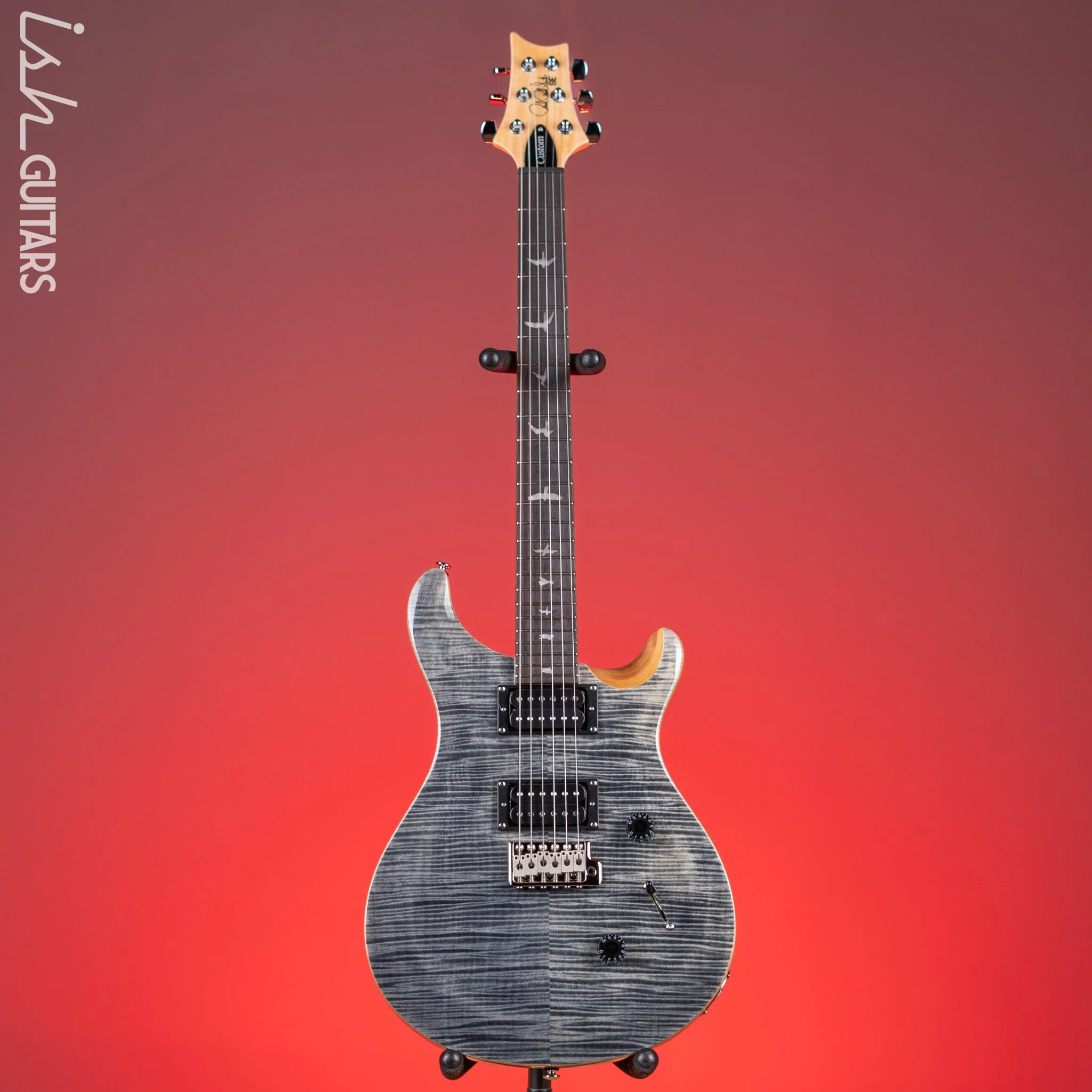 PRS SE Custom 24 Electric Guitar Charcoal - Image 2