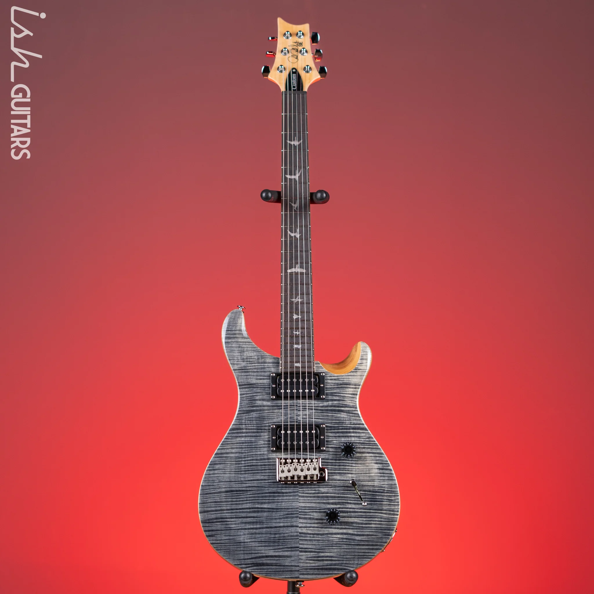 PRS SE Custom 24 Electric Guitar Charcoal - Image 2