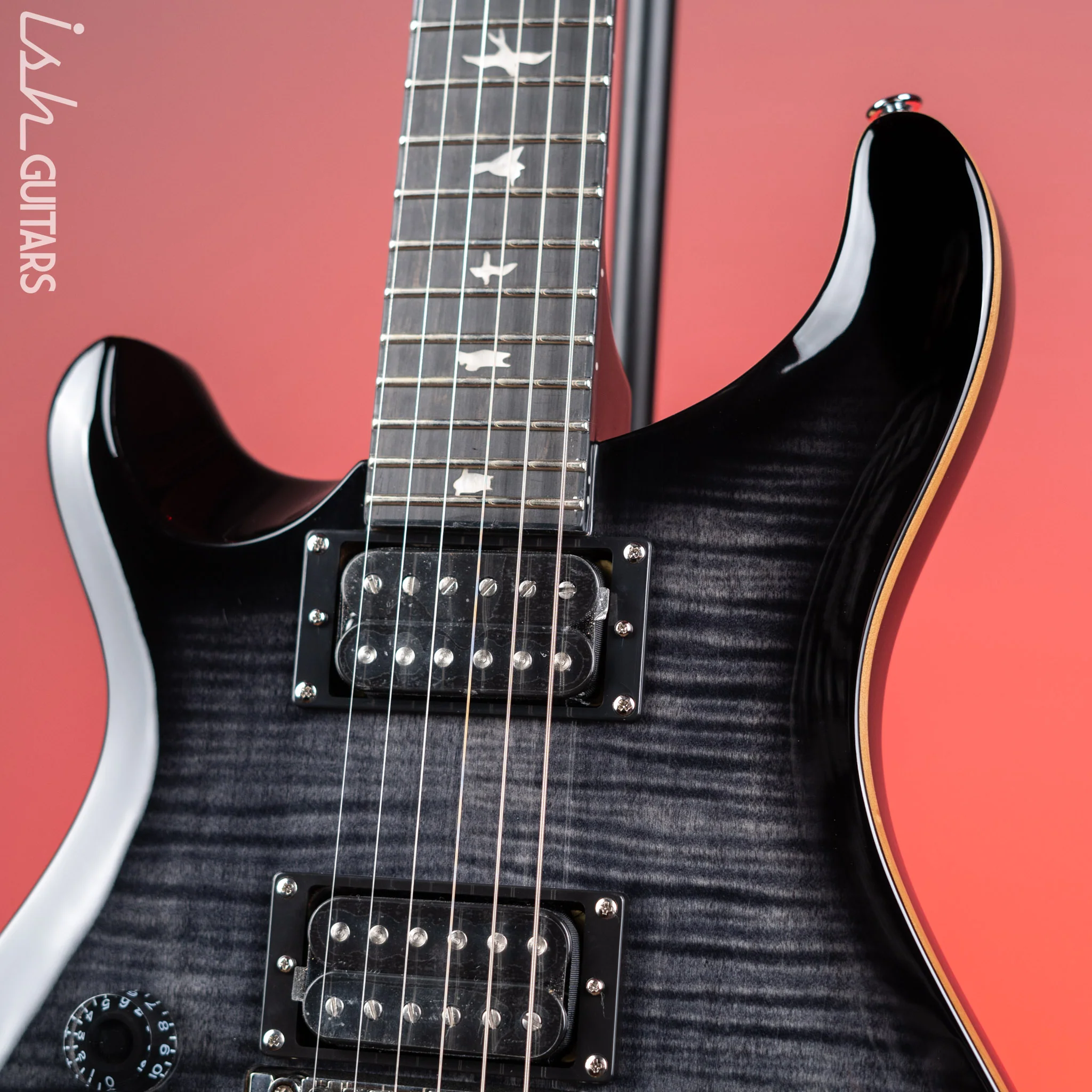 PRS SE Custom 24 “Floyd” Left-Handed Charcoal Burst - Image 3