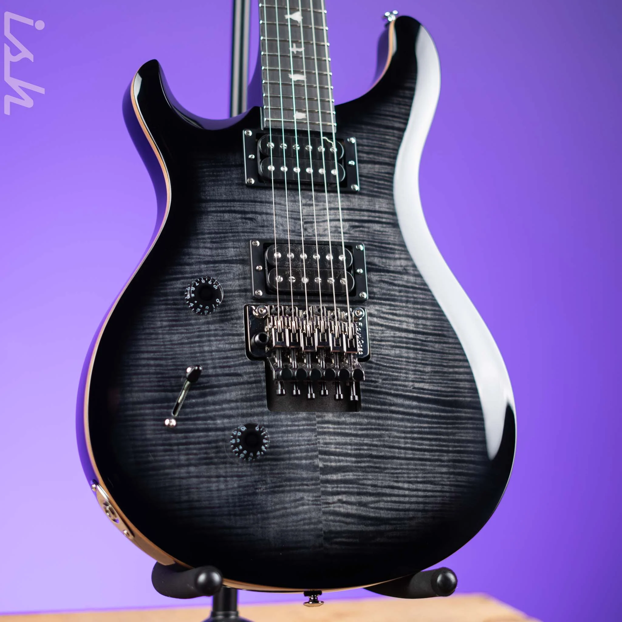 PRS SE Custom 24 “Floyd” Left-Handed Charcoal Burst