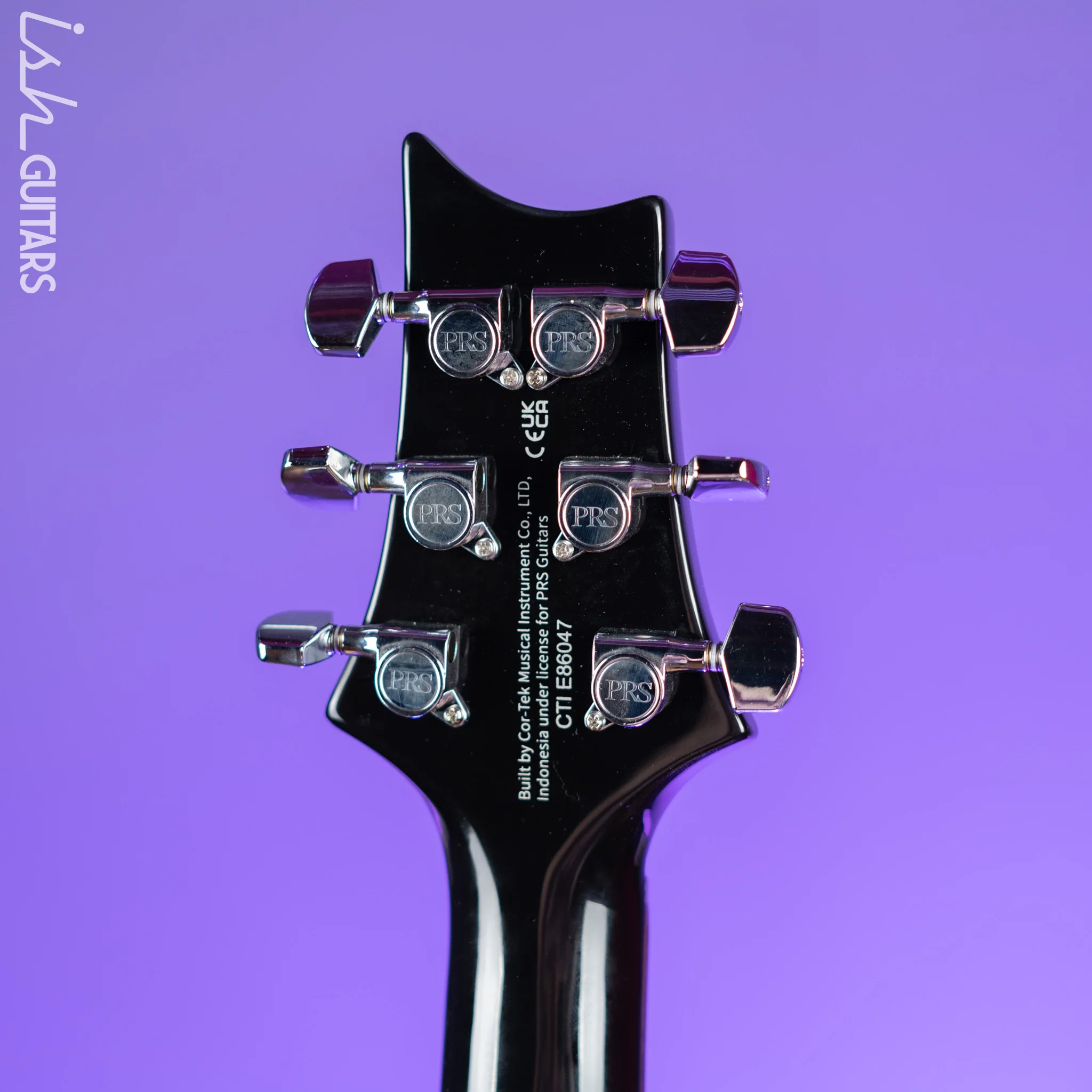 PRS SE Custom 24 Lefty Electric Guitar Black Gold Burst - Image 10