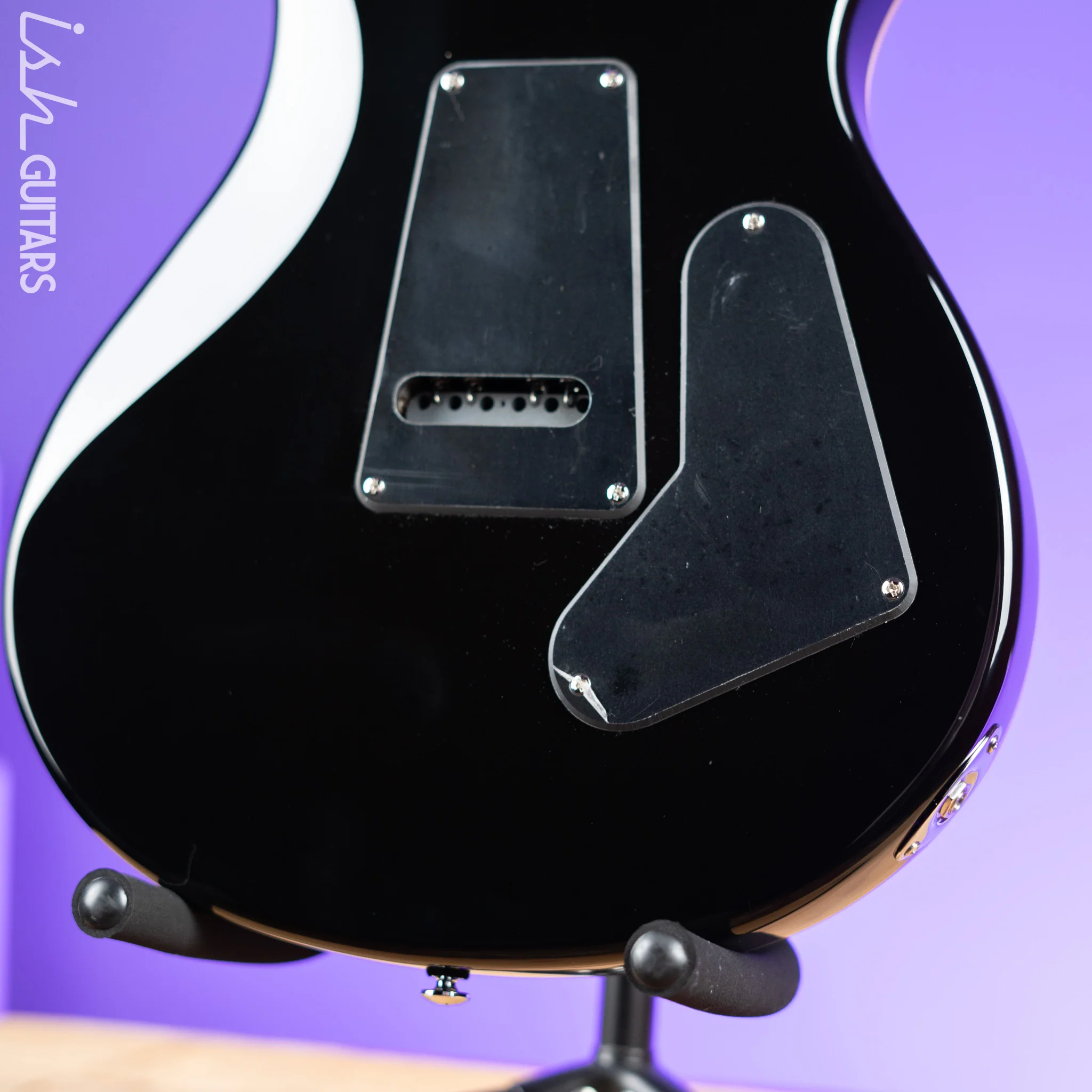 PRS SE Custom 24 Lefty Electric Guitar Black Gold Burst - Image 9