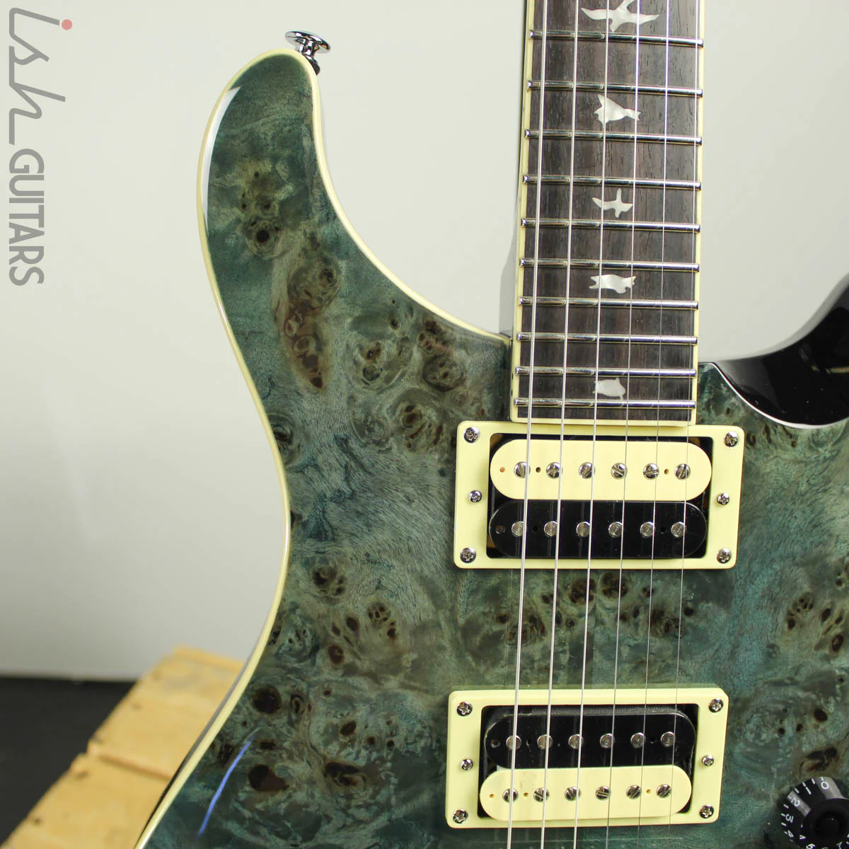 PRS SE Custom 24 Poplar Burl Whale Blue - Image 4