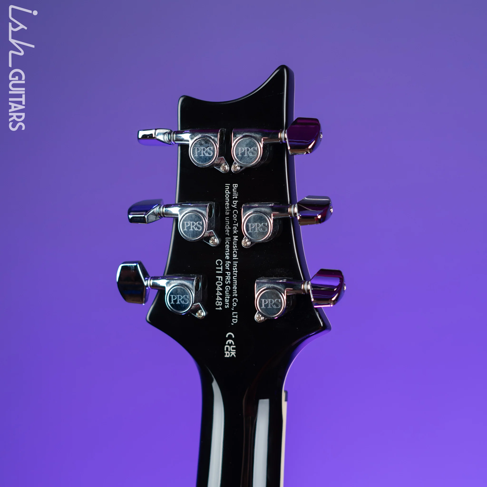 PRS SE Custom 24 Quilt Black Gold Sunburst Electric Guitar - Image 10