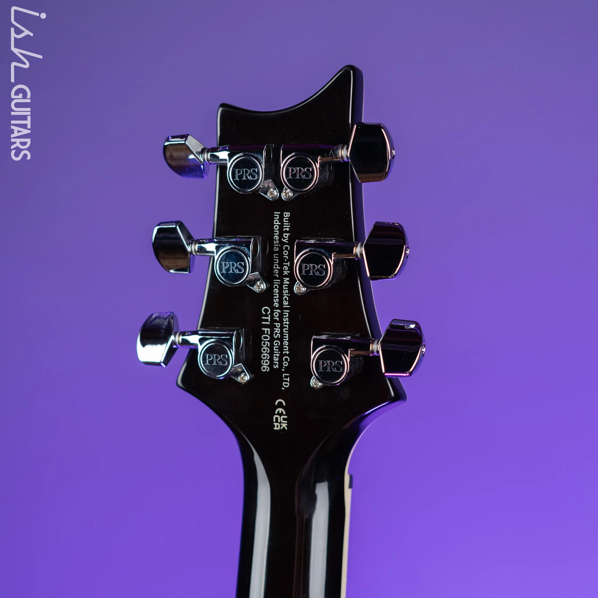PRS SE Custom 24 Quilt Black Gold Sunburst Electric Guitar - Image 10