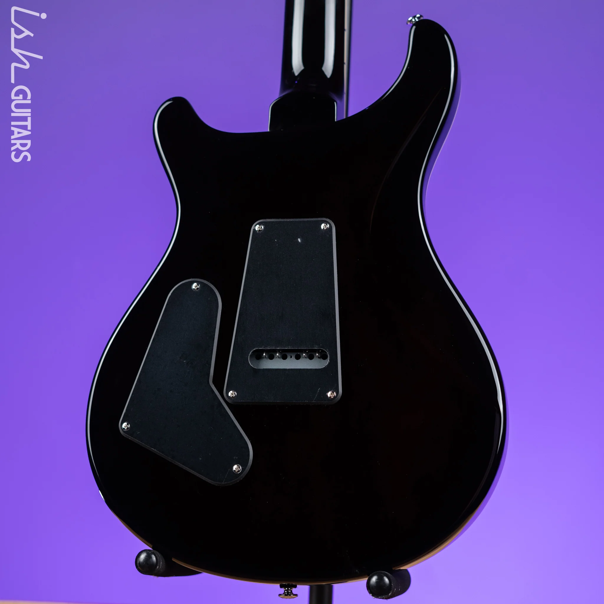 PRS SE Custom 24 Quilt Black Gold Sunburst Electric Guitar - Image 7