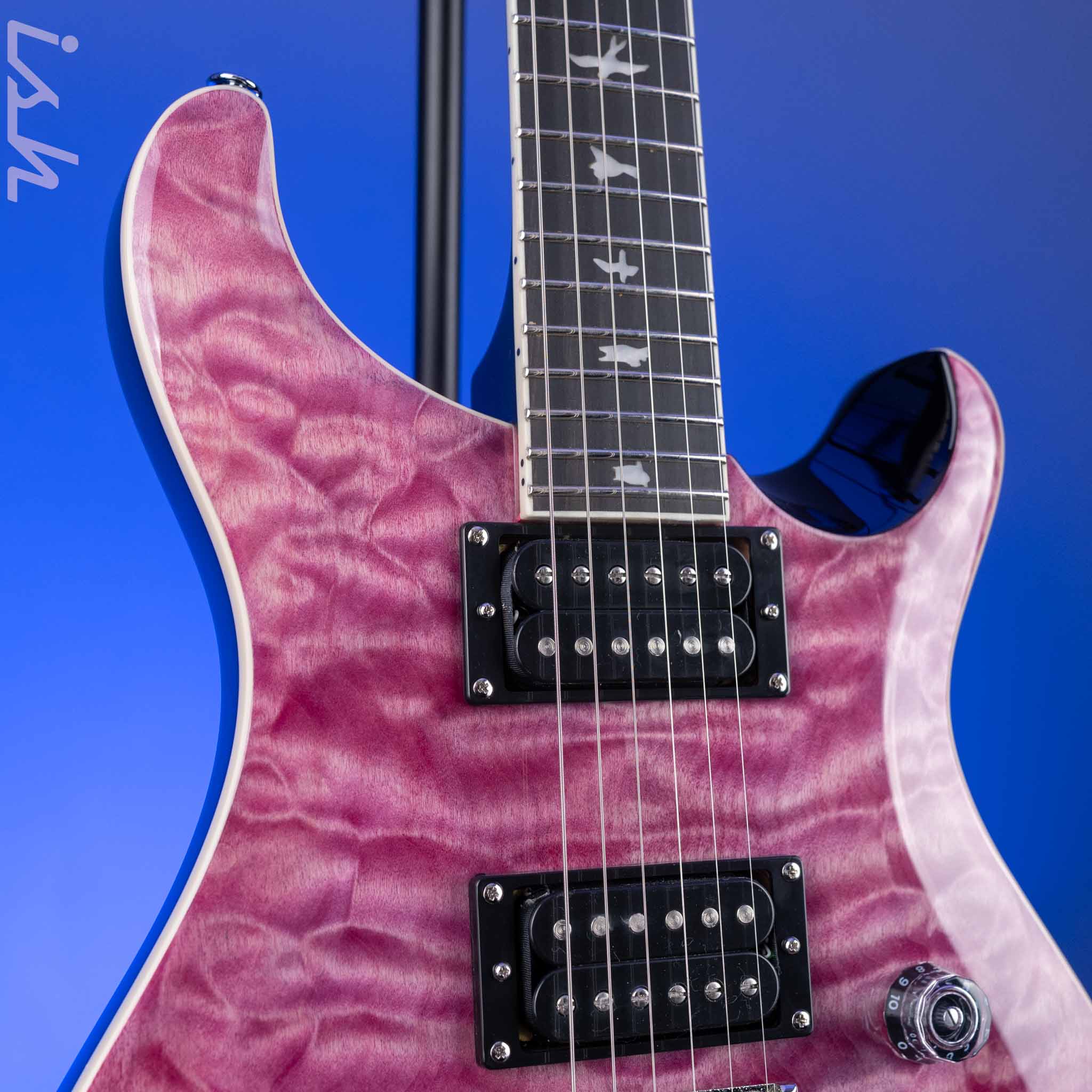 PRS SE Custom 24 Quilt Electric Guitar Violet - Image 3