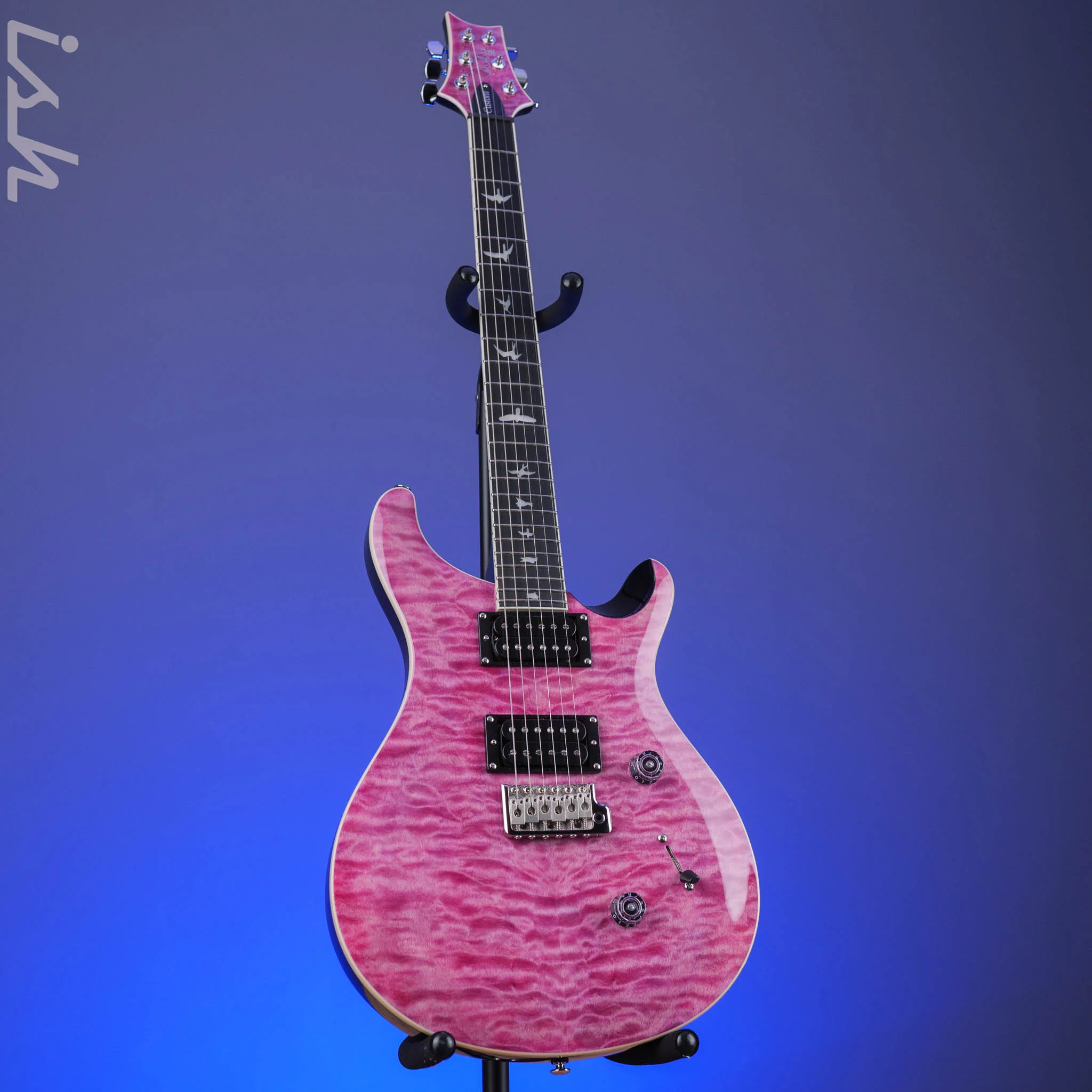 PRS SE Custom 24 Quilt Electric Guitar Violet - Image 2