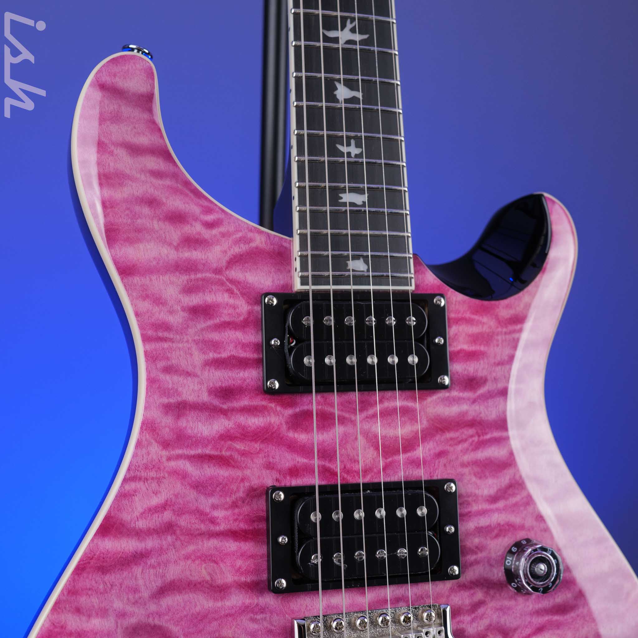 PRS SE Custom 24 Quilt Electric Guitar Violet - Image 3