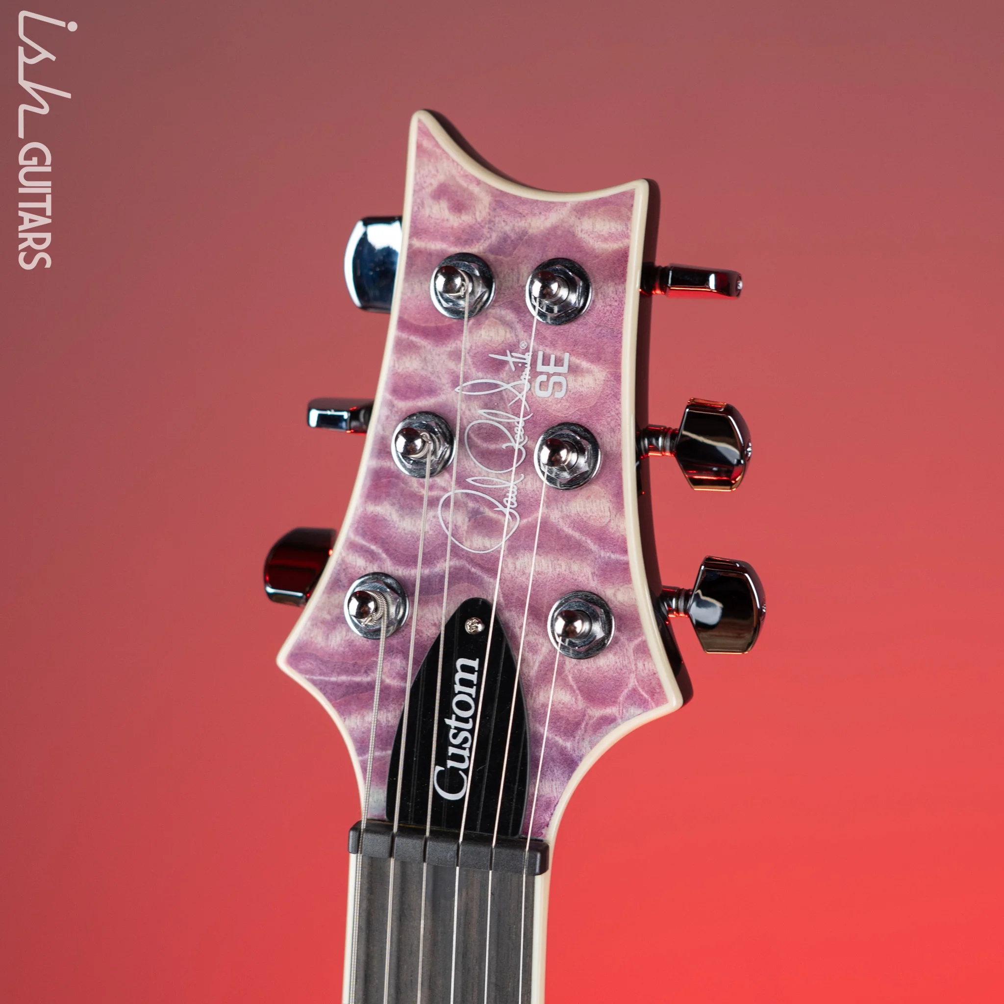 PRS SE Custom 24 Quilt Electric Guitar Violet - Image 5