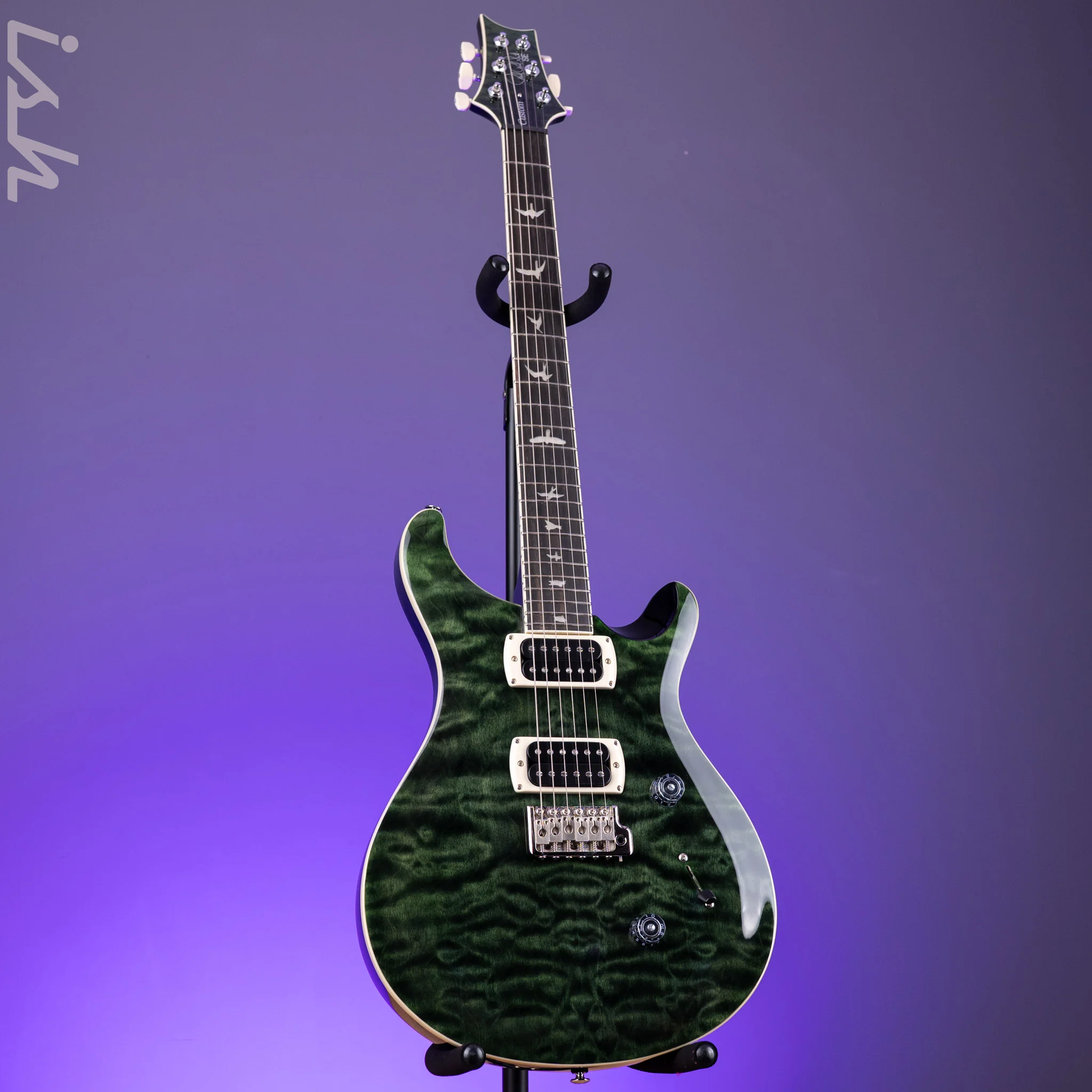 PRS SE Custom 24 Quilt Teal Black *New Color* - Image 2